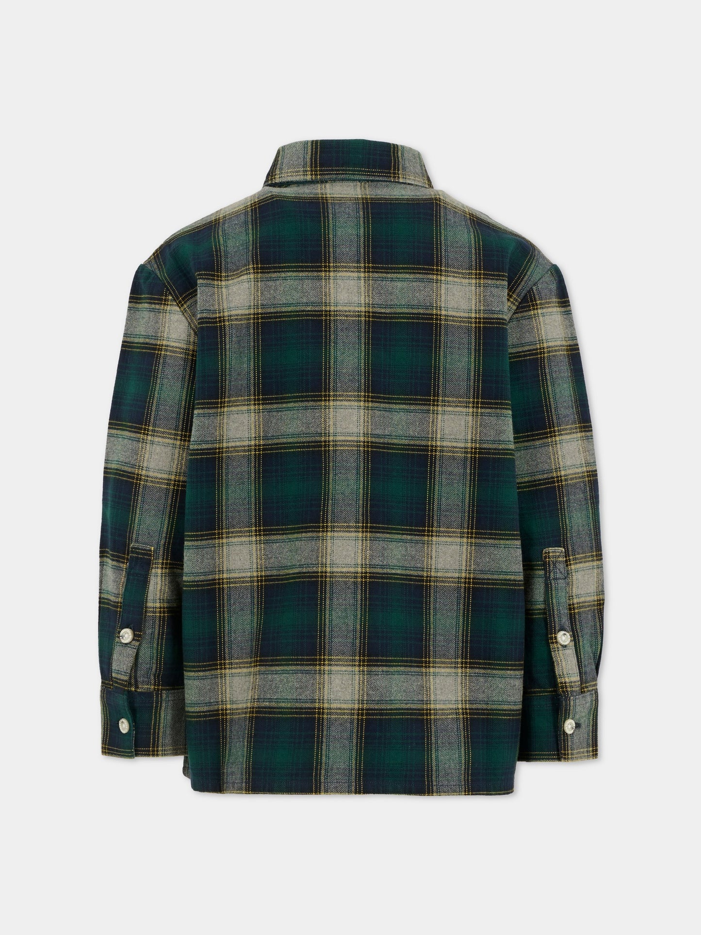 Camicia verde per bambino con patch,Timberland,T60577 672