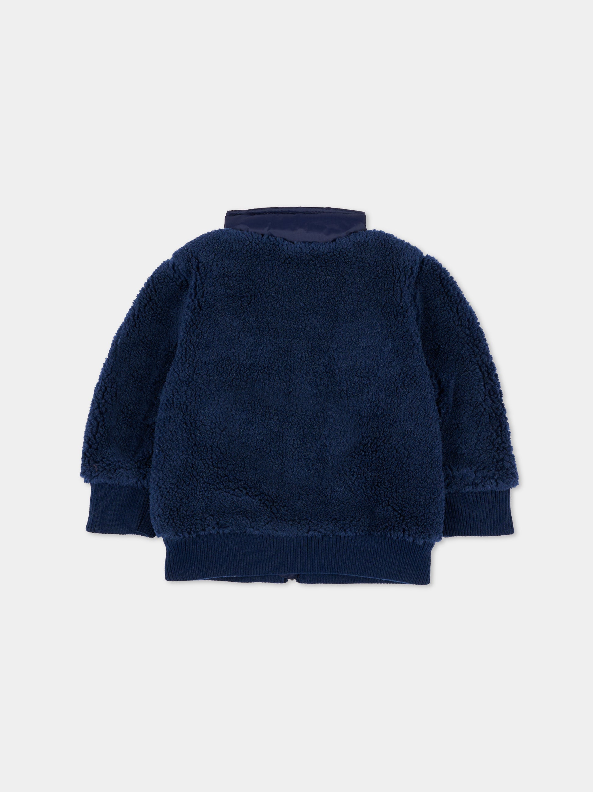 Ecopelliccia blu per neonato con logo,Timberland,T60594 85T