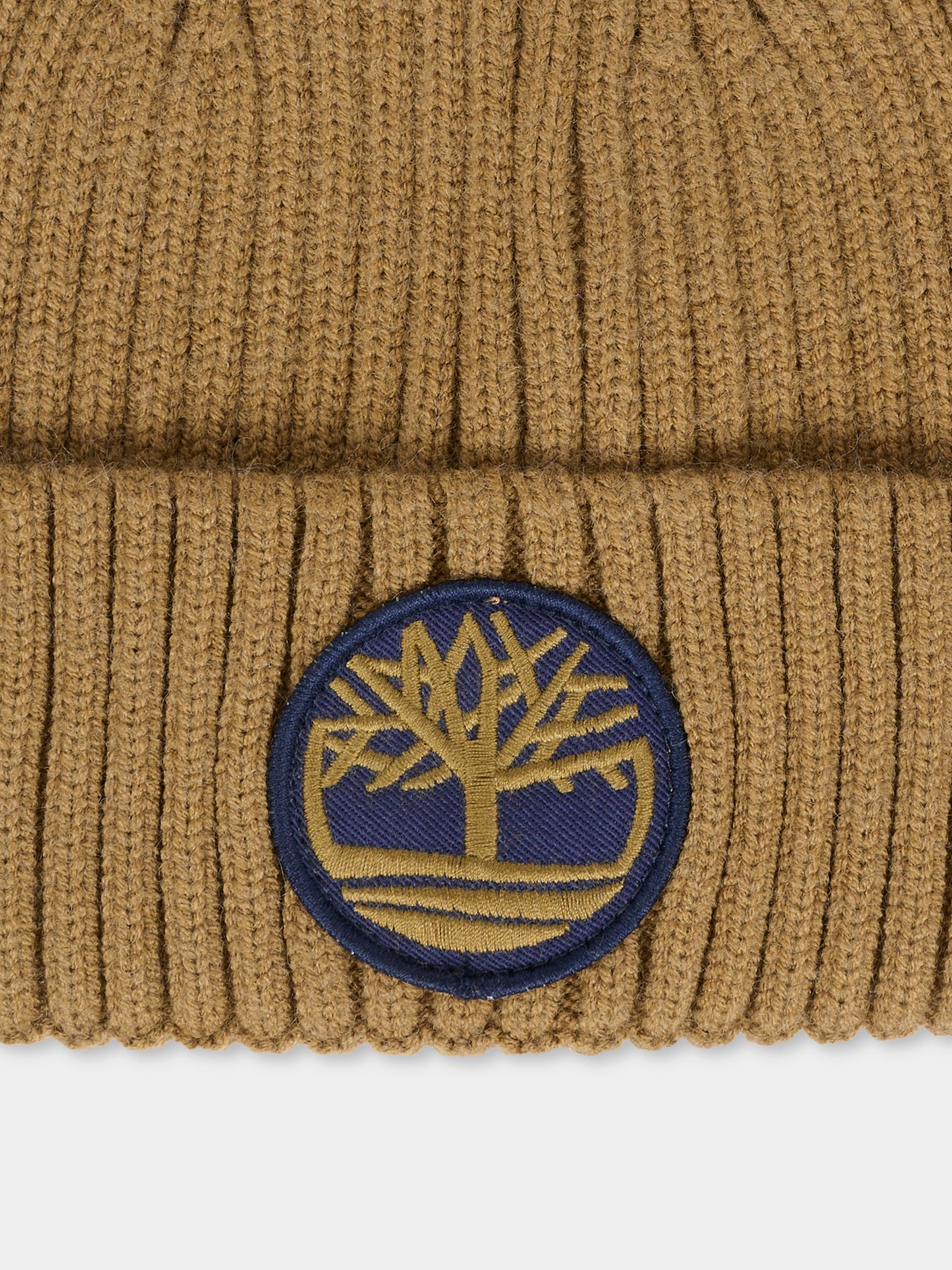 Berretto marrone per bambino con logo,Timberland,T60755 659