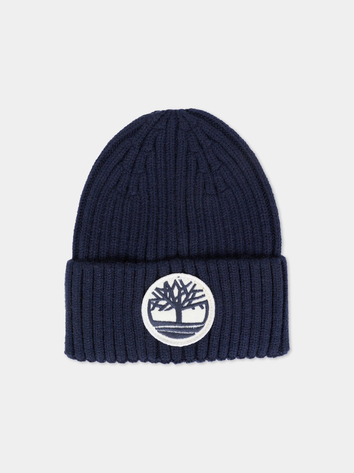 Berretto blu per bambino con logo,Timberland,T60755 85T