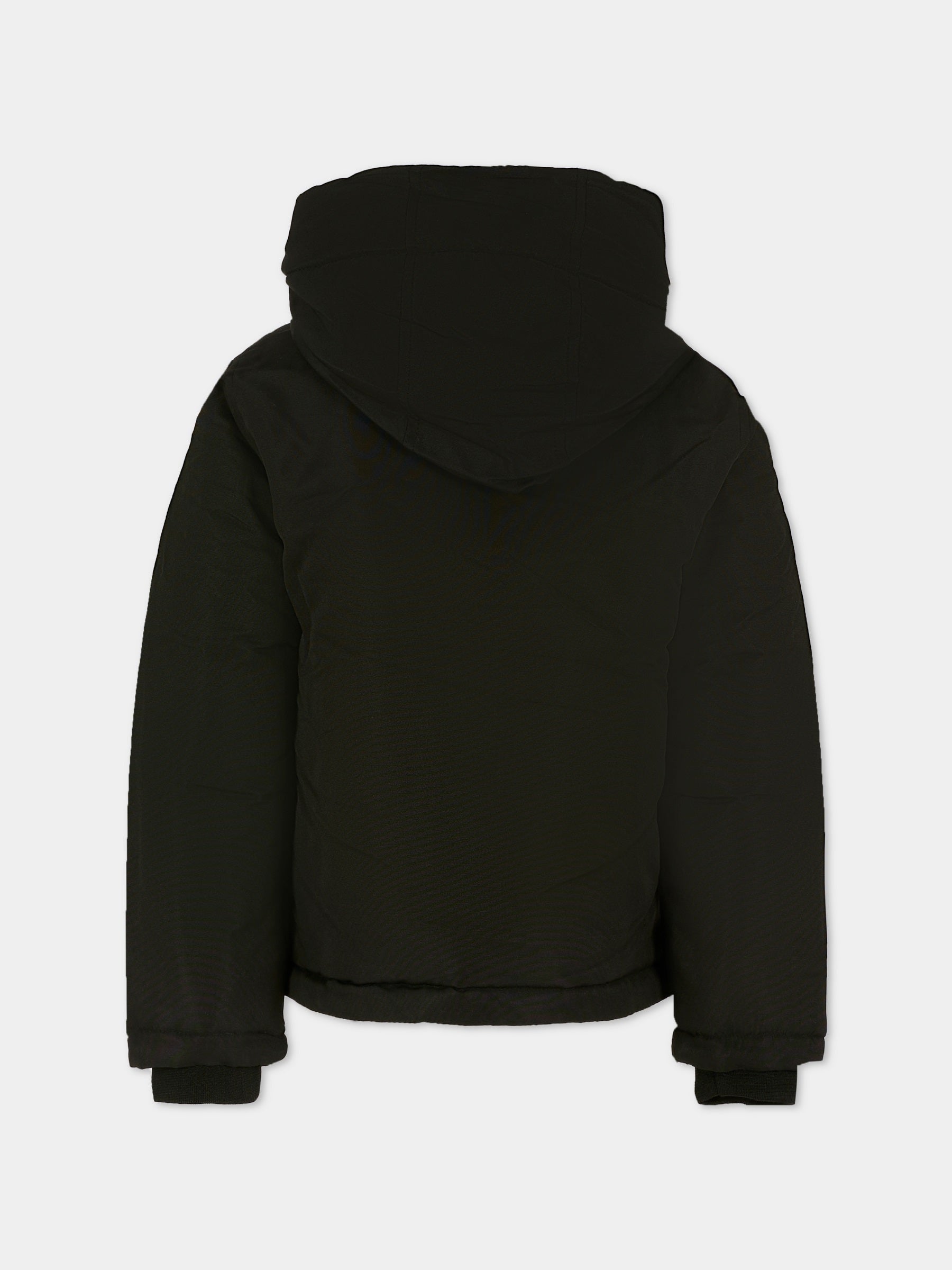 Piumino nero per bambino con logo,Timberland,T60766 09B