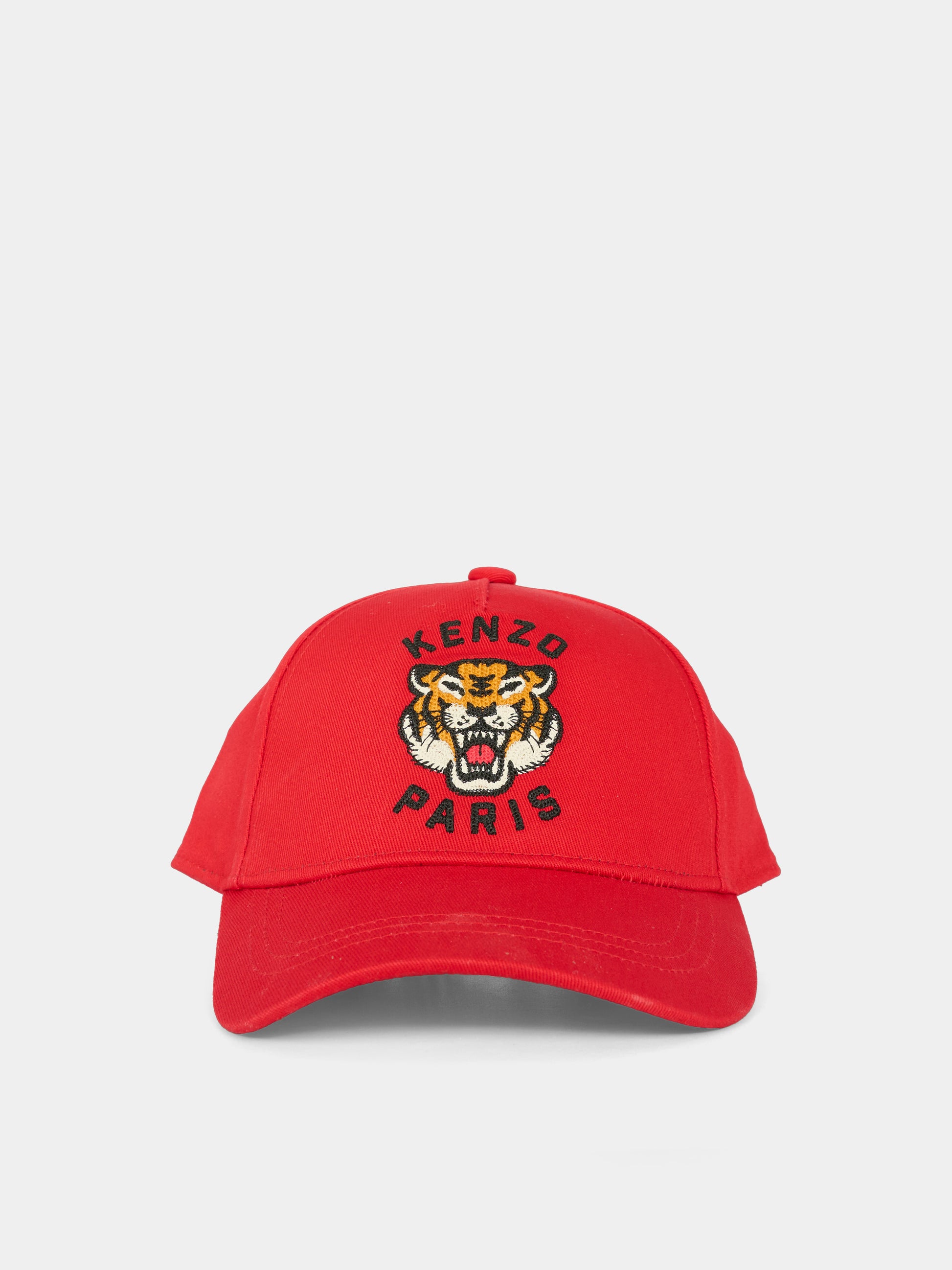 Cappello rosso per bambini con Lucky Tiger,Kenzo Kids,K61212 968