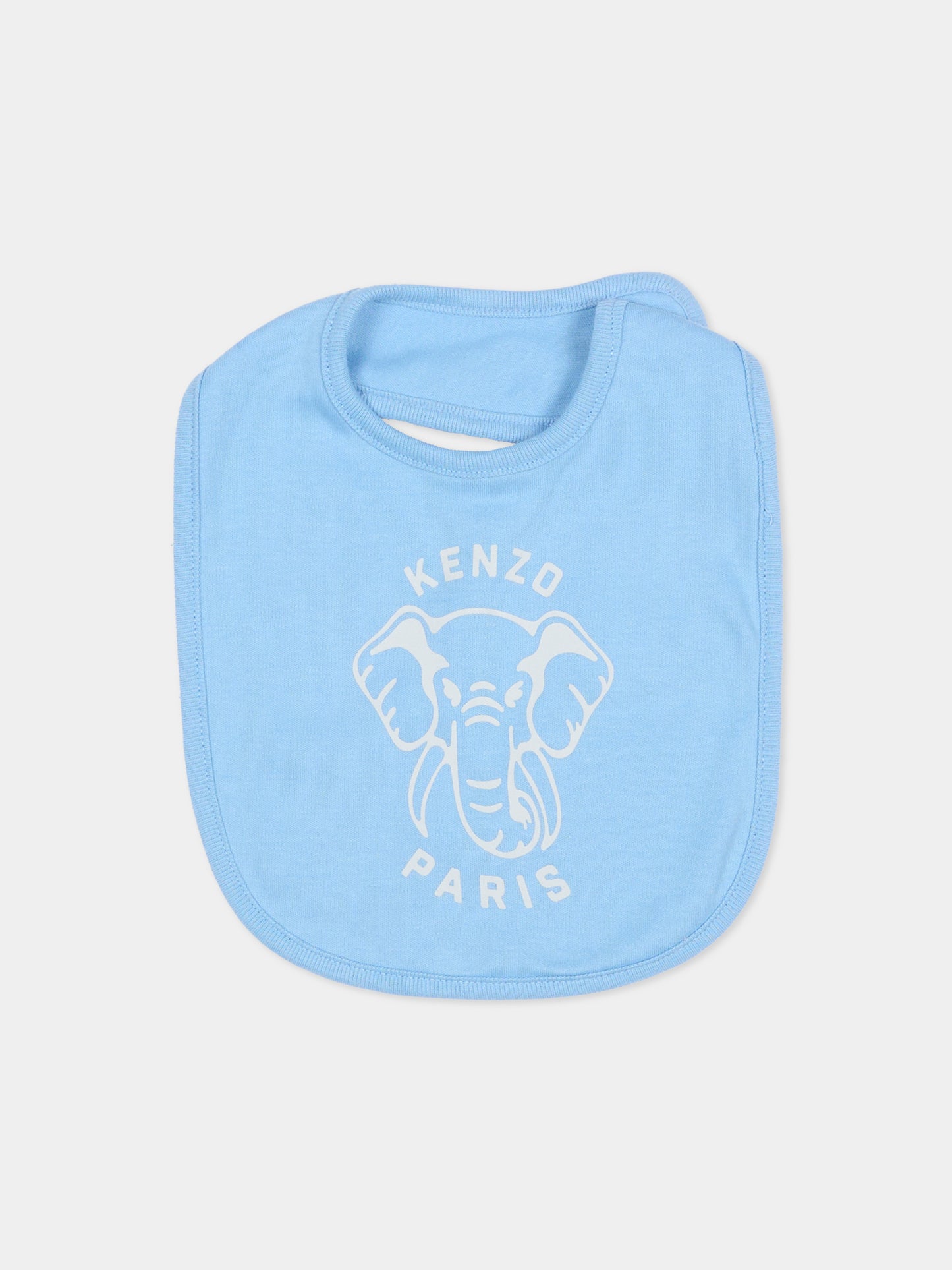 Set tutina celeste per neonato con elefante,Kenzo Kids,K61248 771