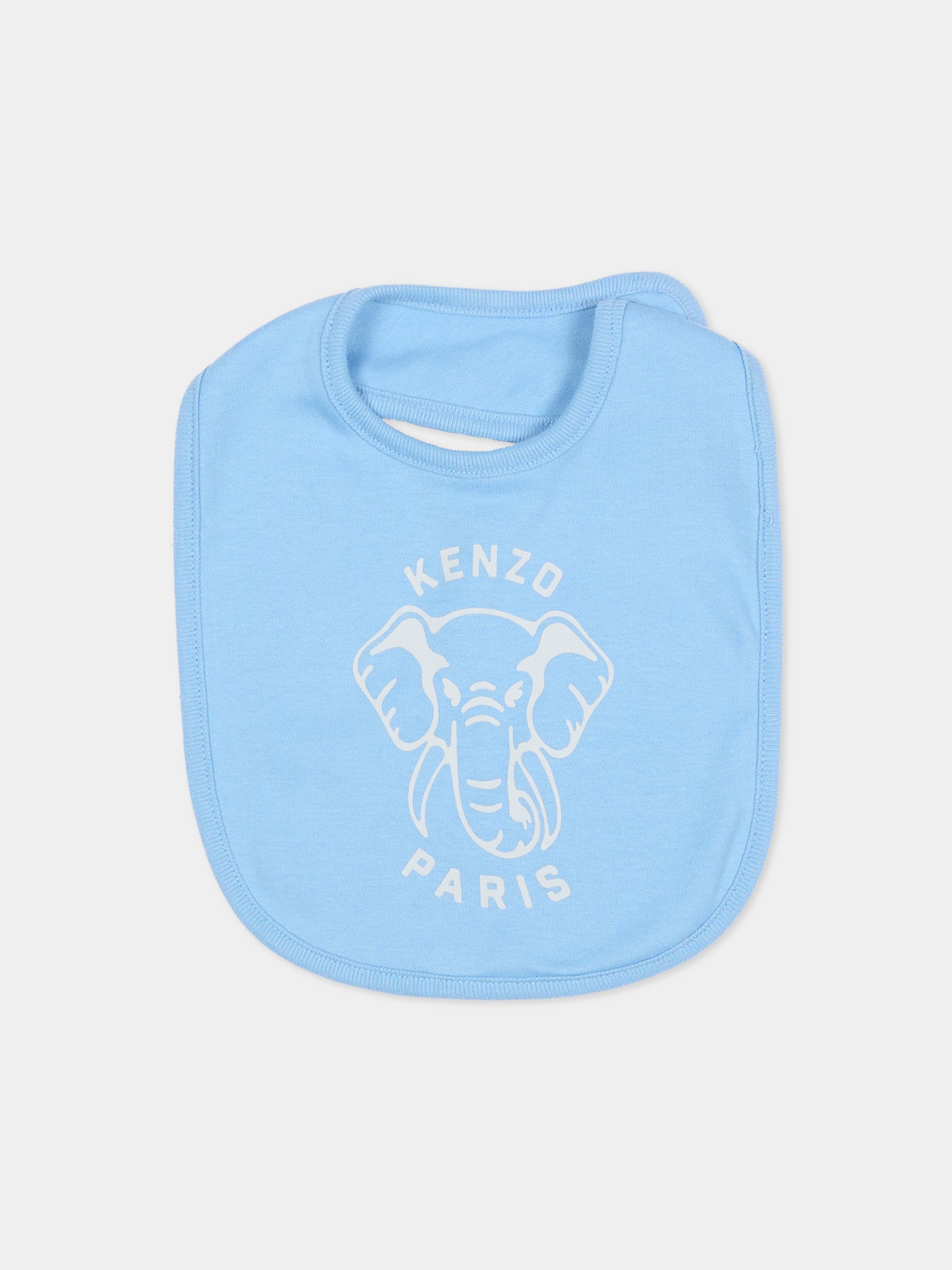 Set tutina celeste per neonato con elefante,Kenzo Kids,K61248 771