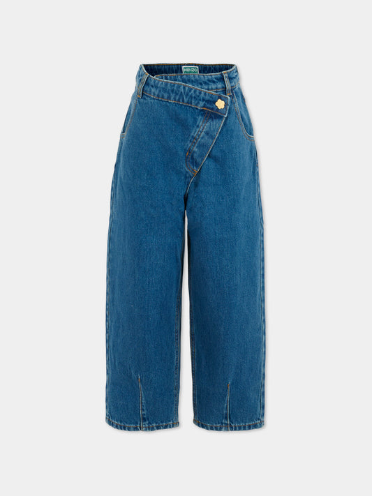 Jeans denim per bambina,Kenzo Kids,K61325 Z27