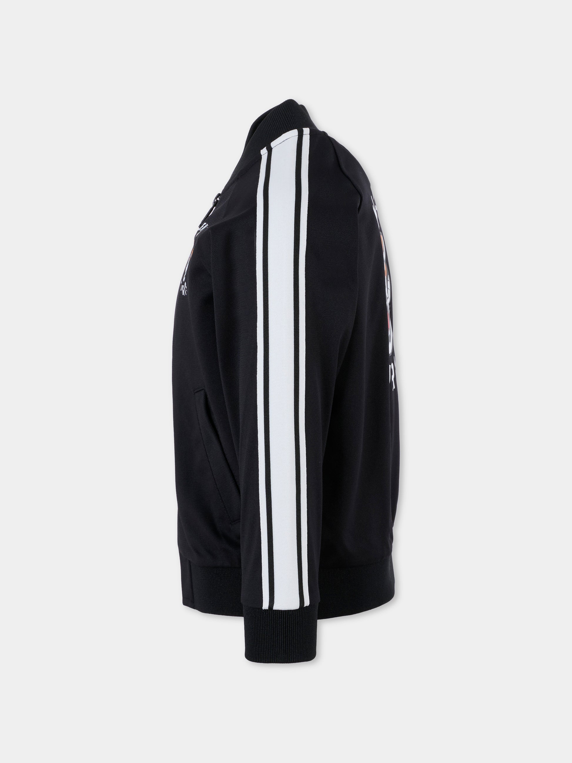 Felpa nera per bambino con Lucky Tiger,Kenzo Kids,K61469 095