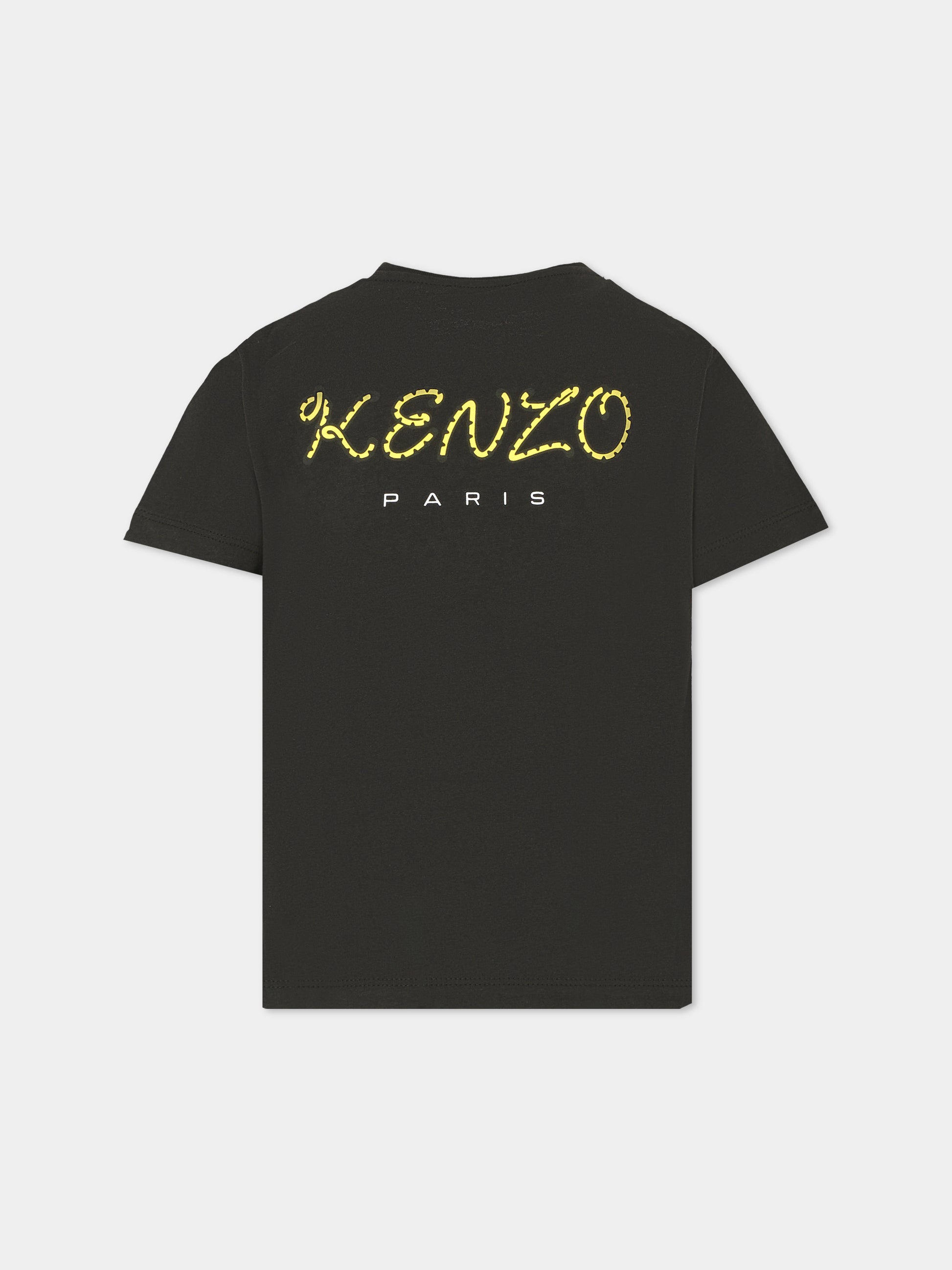 T-shirt blu per bambino con Kotora,Kenzo Kids,K61506 095