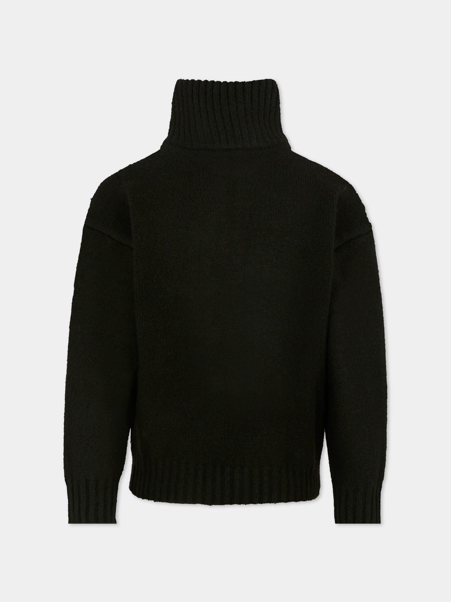 Dolcevita nero per bambino con logo,Hugo,G00455 09B