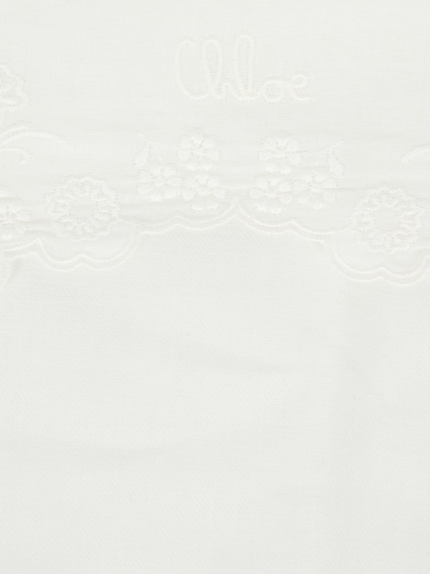 Sacco nanna bianco per neonata con fiori ricamati,Chloé Kids,C20770 117