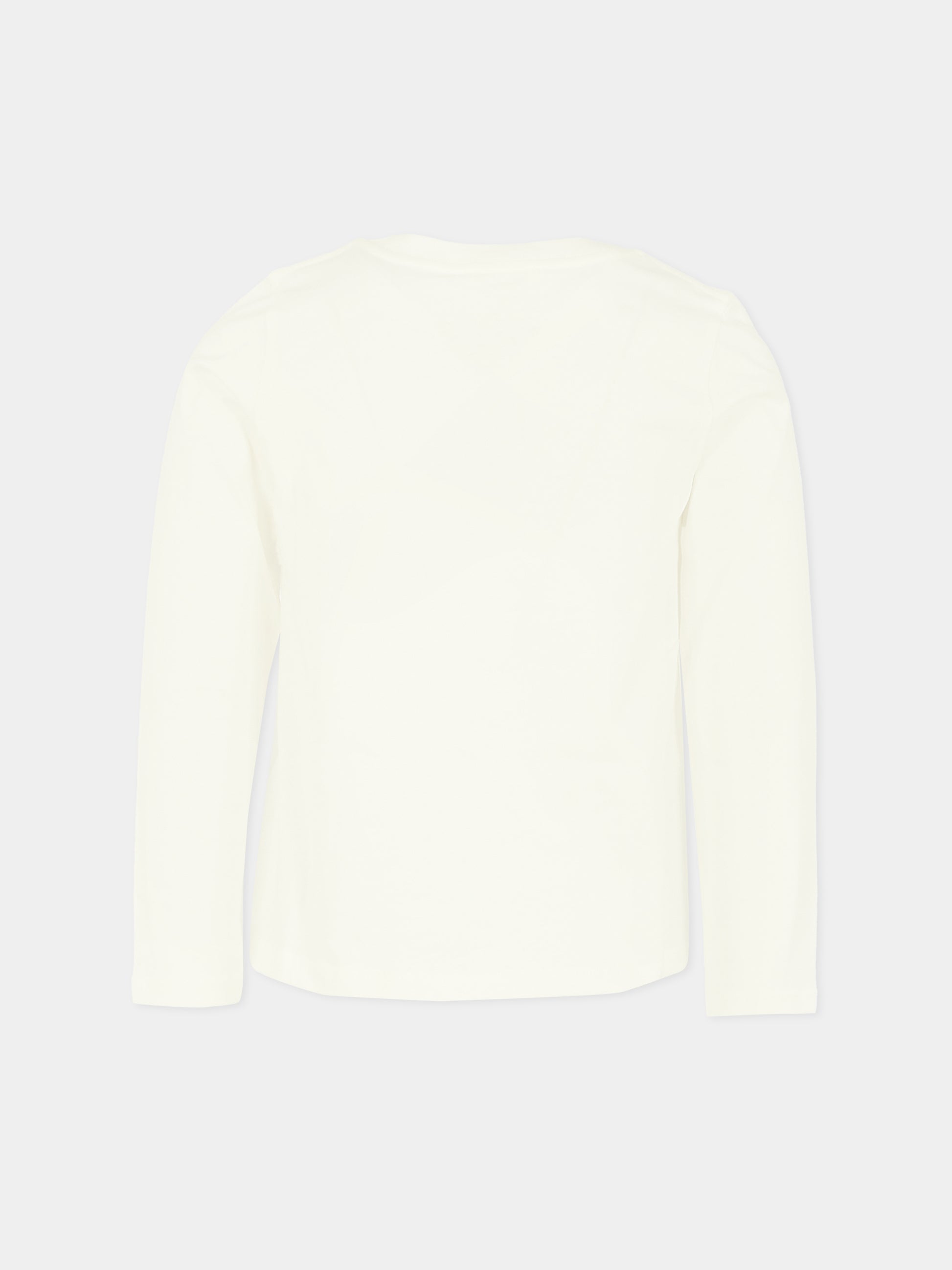 T-shirt bianca per bambina con logo,Chloé Kids,C20650 117