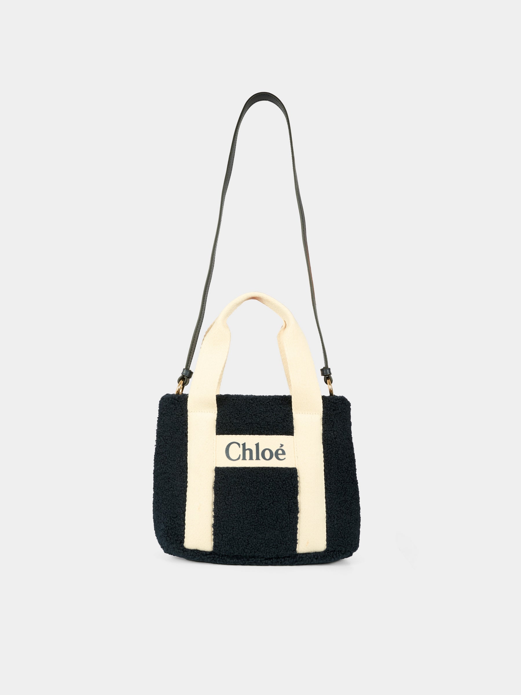 Borsa blu per bambina con logo,Chloé Kids,C20688 859