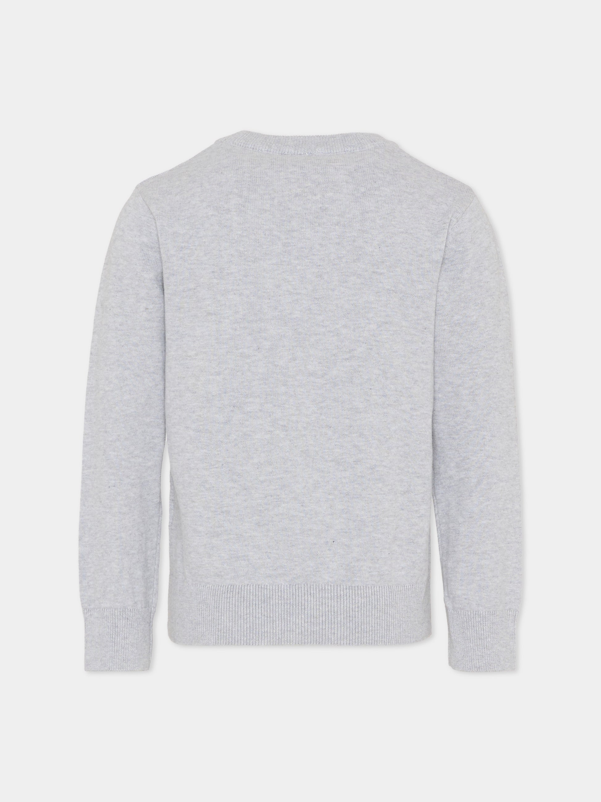 Maglione grigio per bambino con logo,Boss,J52338 A32