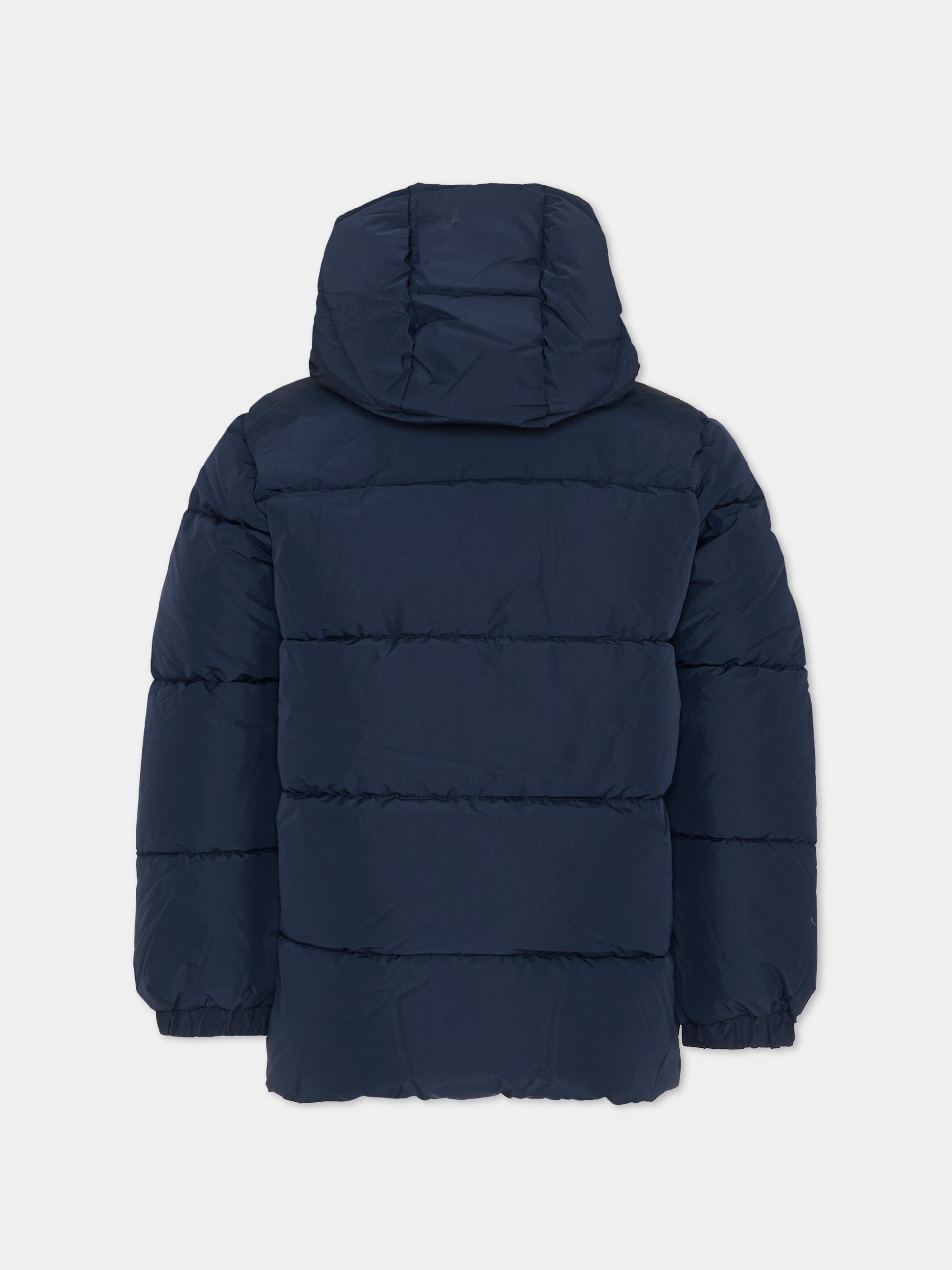 Piumino nero per bambino con logo,Boss,J52396 849