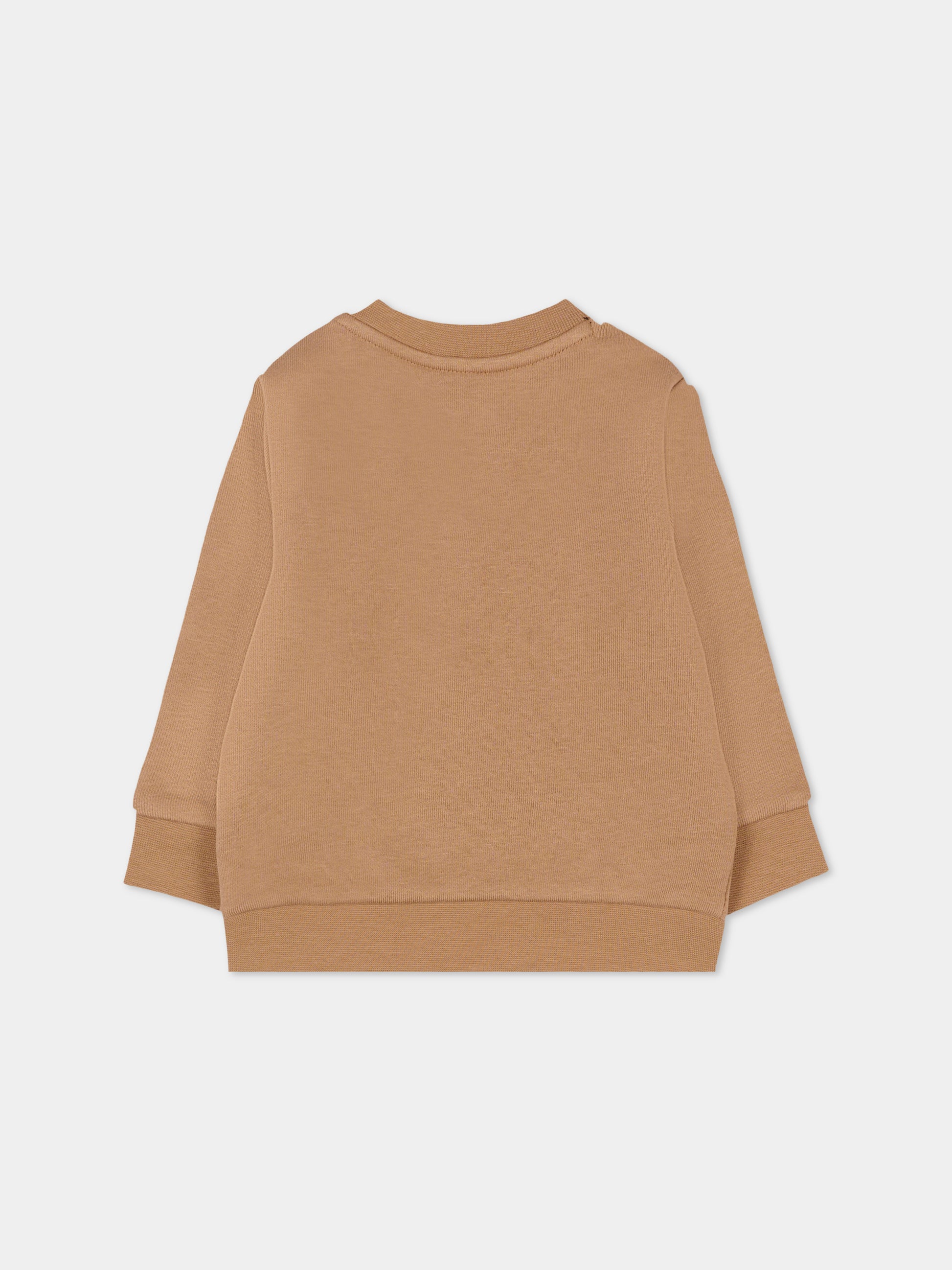 Felpa beige per neonato con logo,Boss,J52458 269