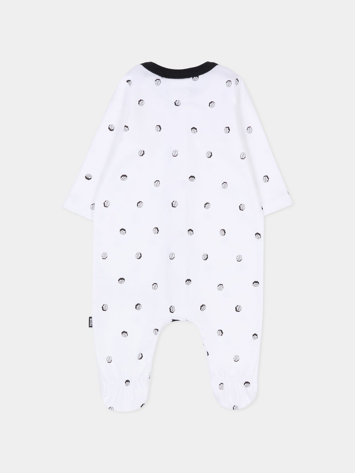 Set tutina bianco per neonato con logo,Boss,J52492 10P