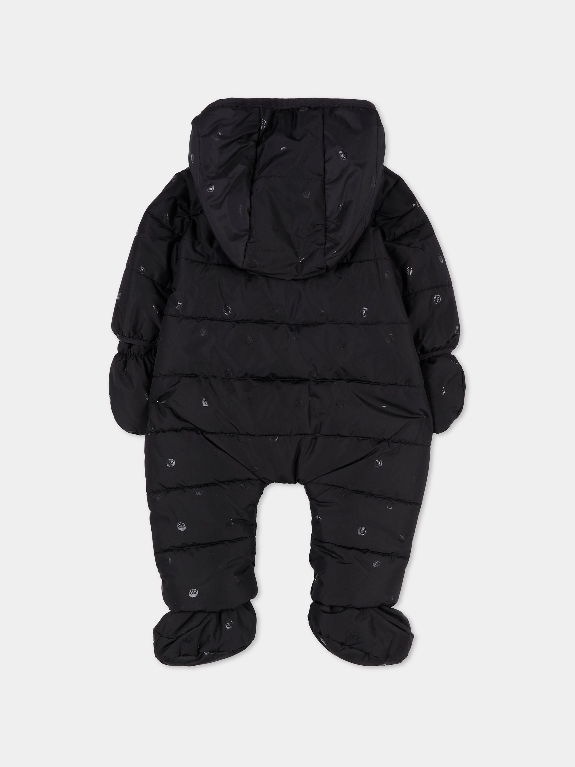 Piumino nero per neonato con logo,Boss,J52494 09B