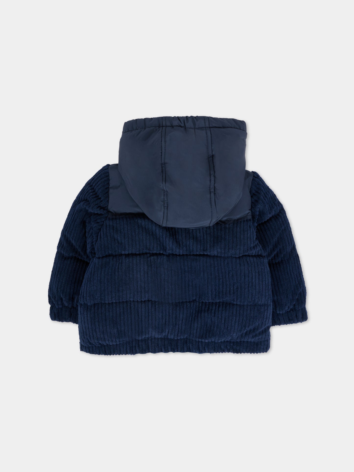 Piumino blu per neonato con logo,Boss,J52519 849