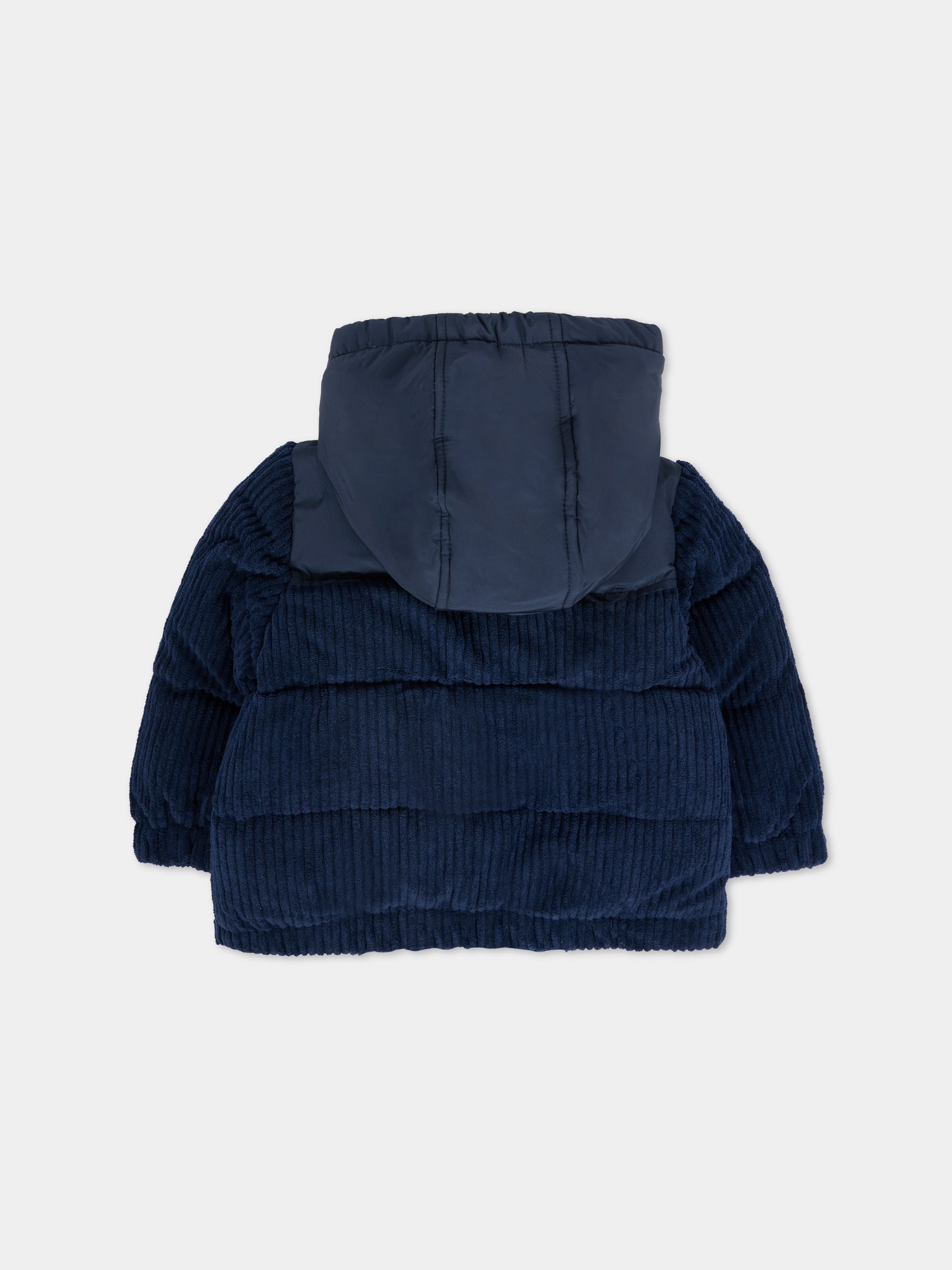 Piumino blu per neonato con logo,Boss,J52519 849