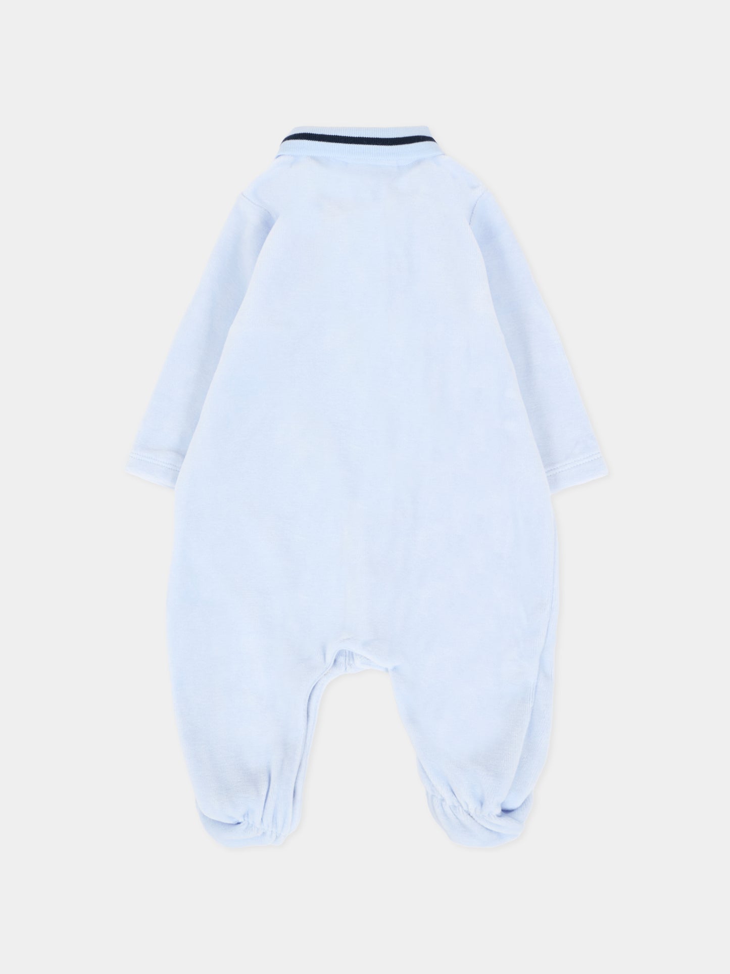 Tutina celeste per neonato con logo,Boss,J52522 771