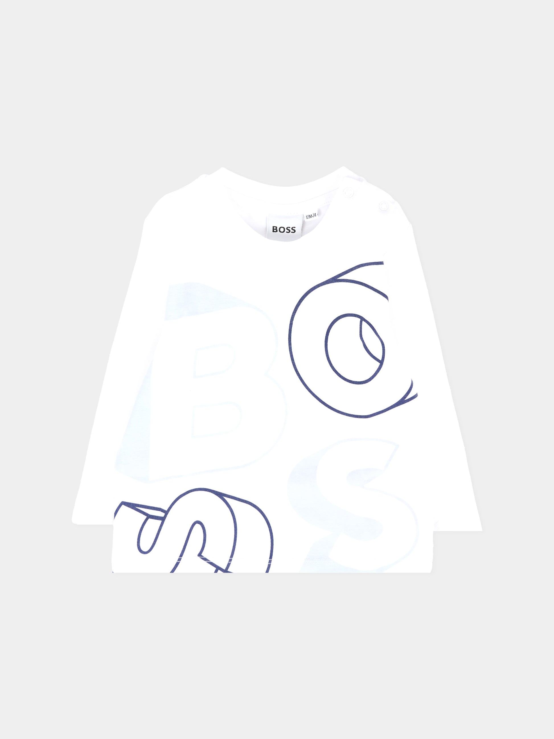 Completo blu per neonato con logo,Boss,J52527 849