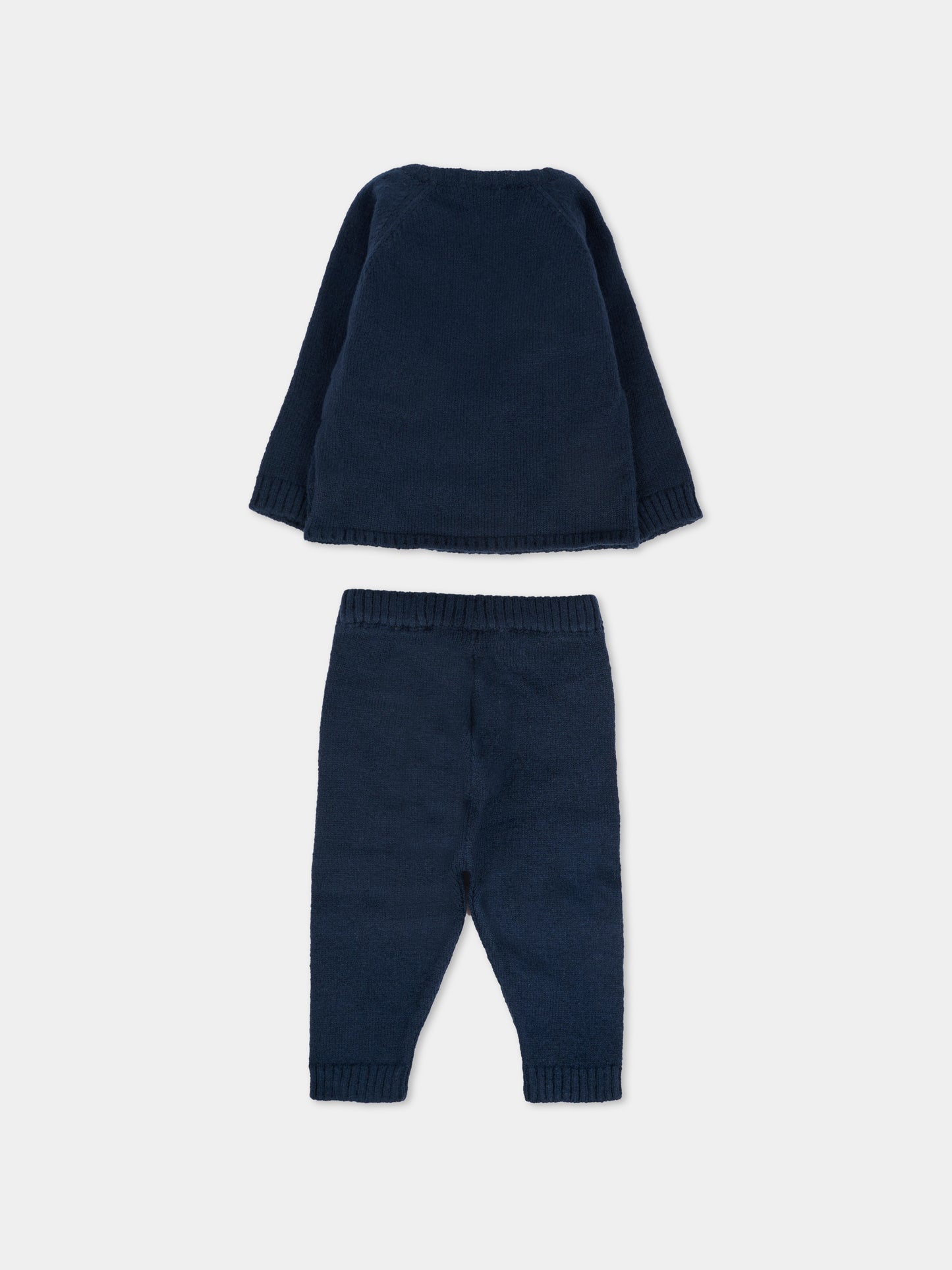 Completo blu per neonato con logo ricamato,Boss,J52538 849