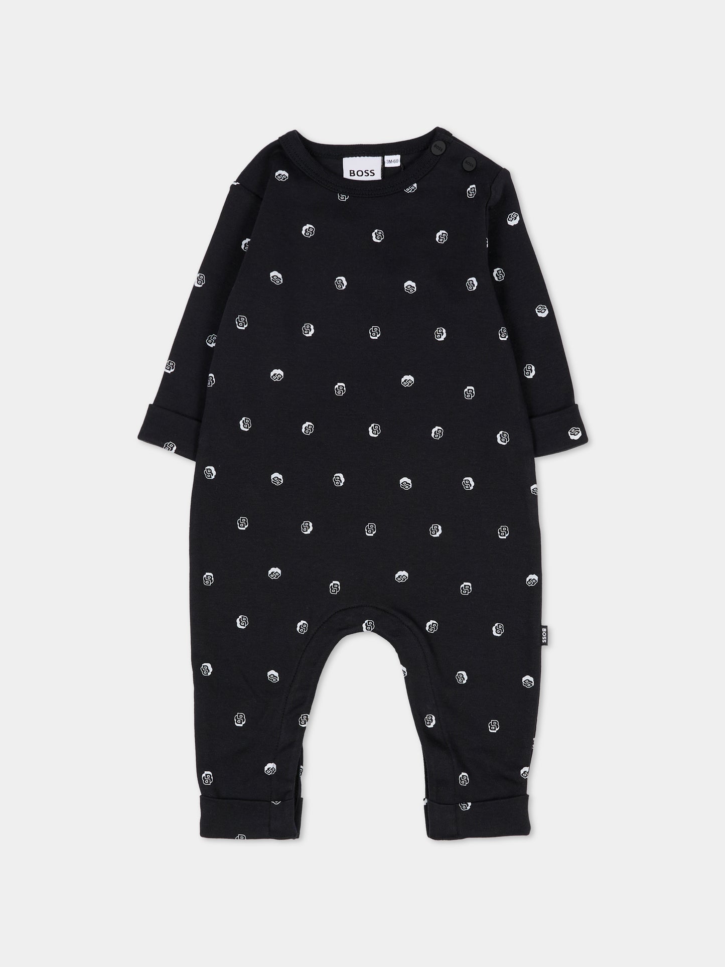 Set tutina blu per neonato con logo,Boss,J52541 09B