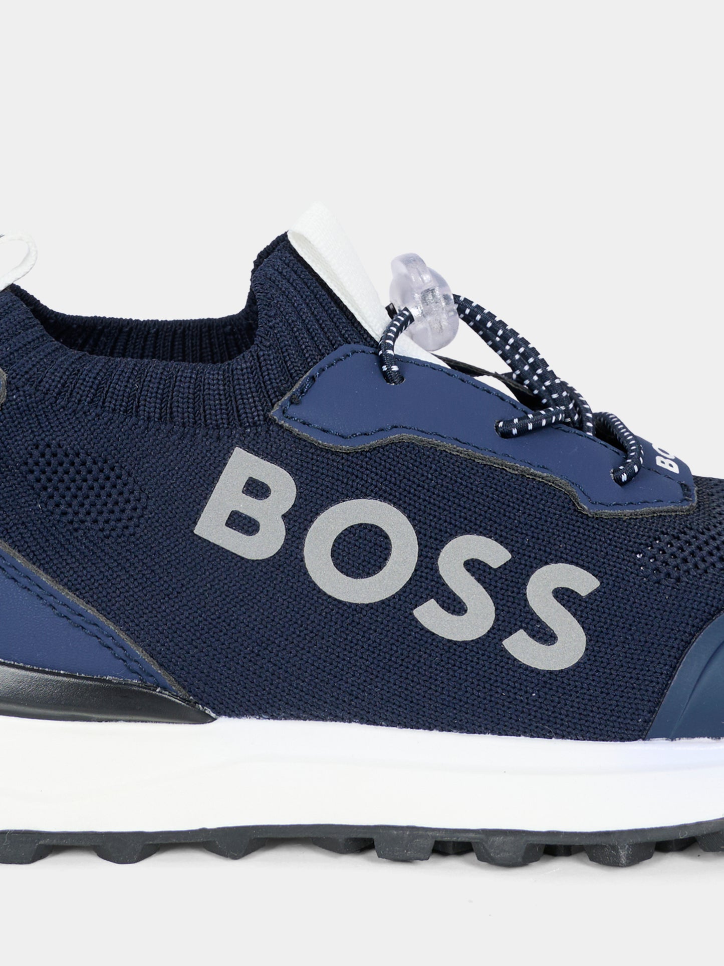 Sneakers blu per bambino con logo,Boss,J52583 849
