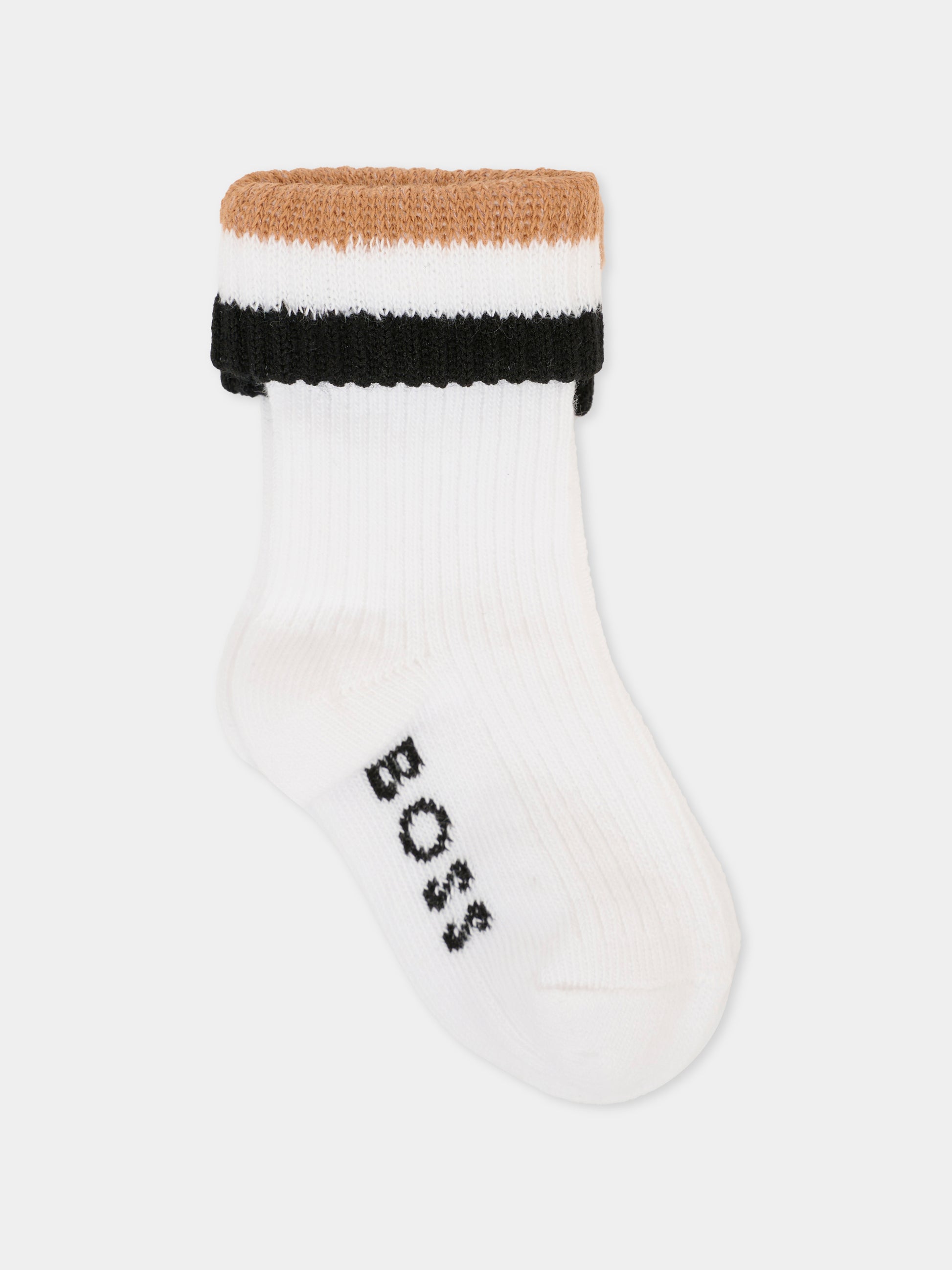 Set calze multicolor per neonato,Boss,J52596 09B