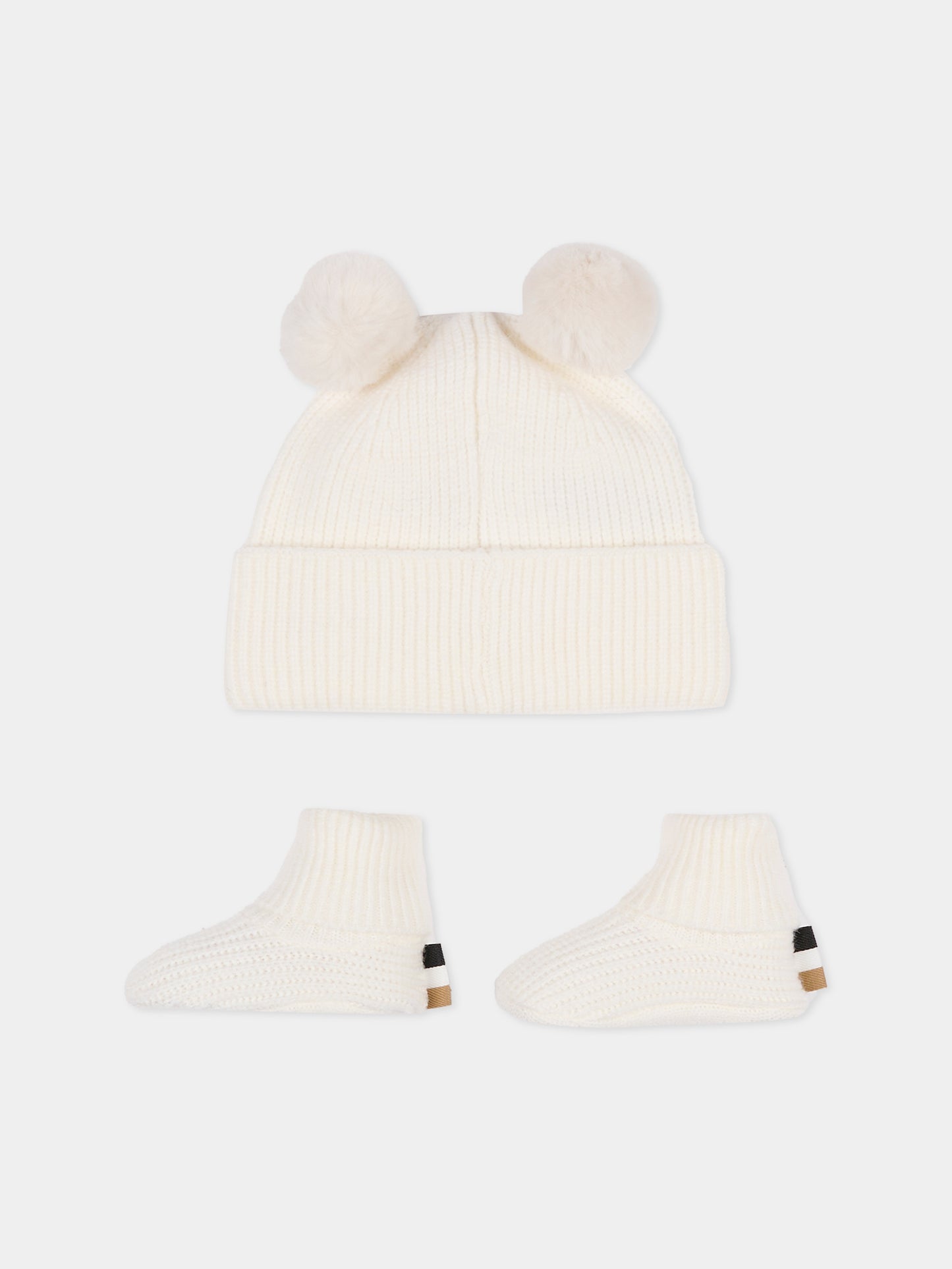 Set accessori avorio per neonato con logo,Boss,J52599 117