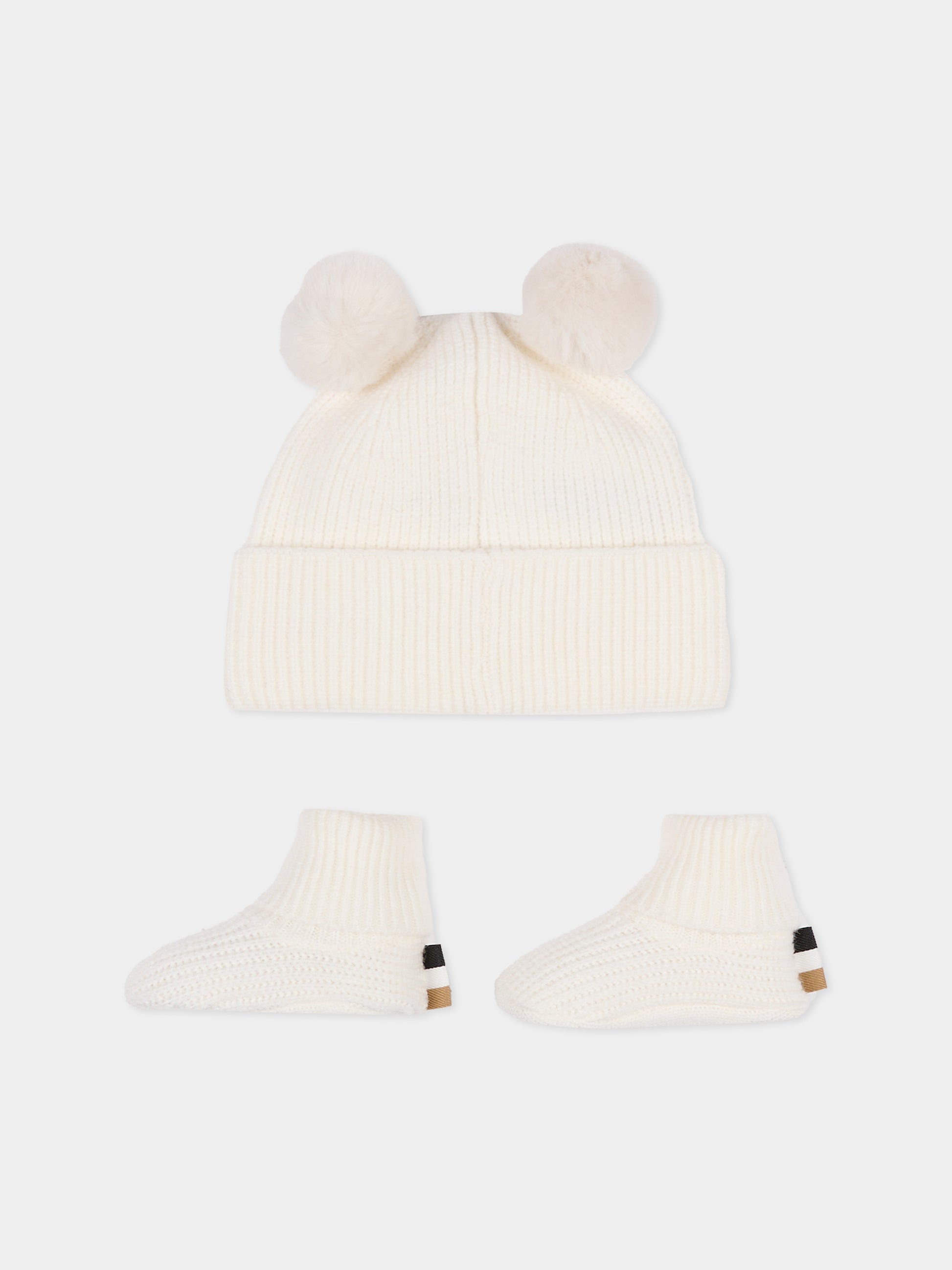 Set accessori avorio per neonato con logo,Boss,J52599 117