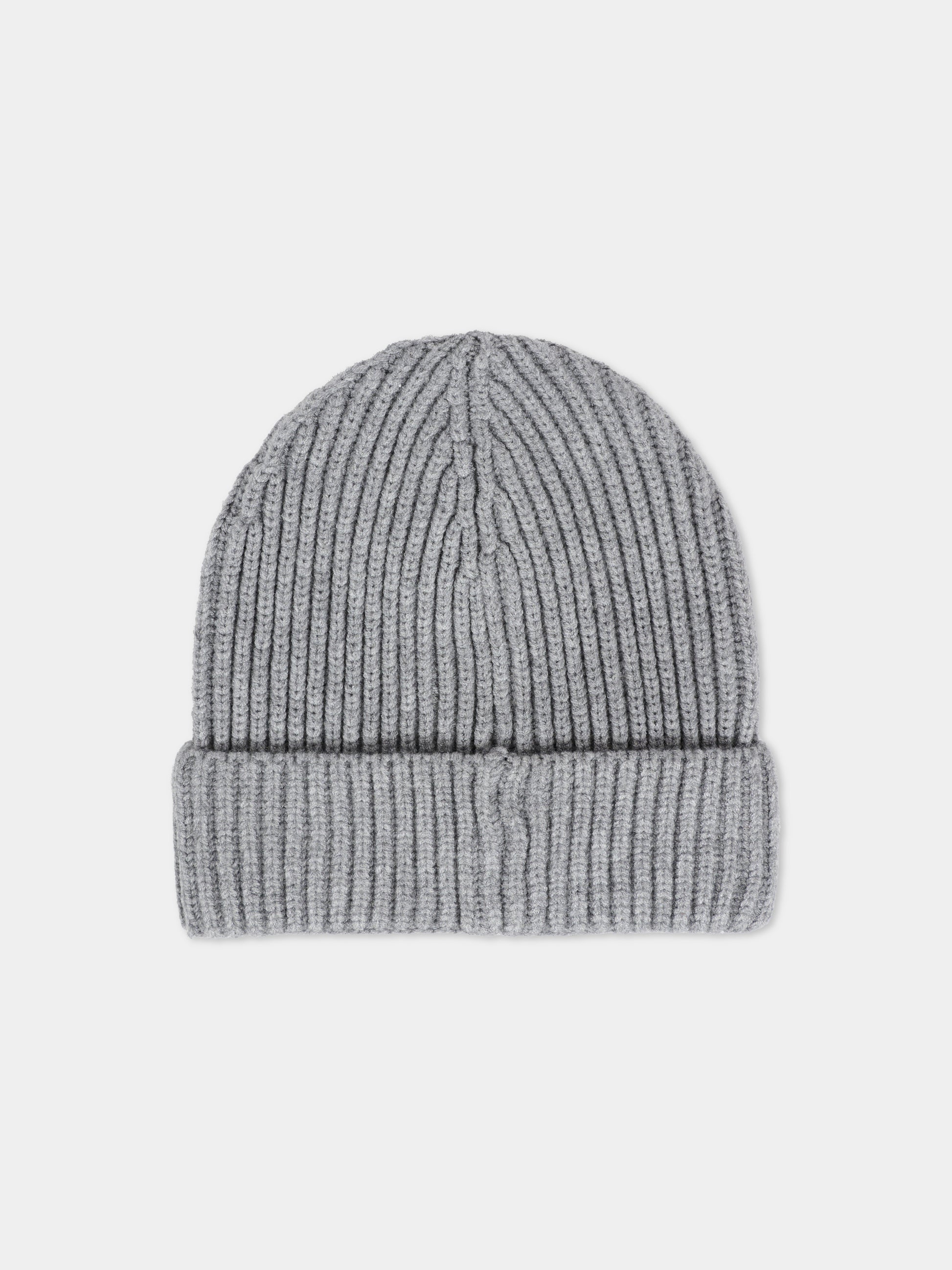 Berretto grigio per bambino con patch,Boss,J52619 A46