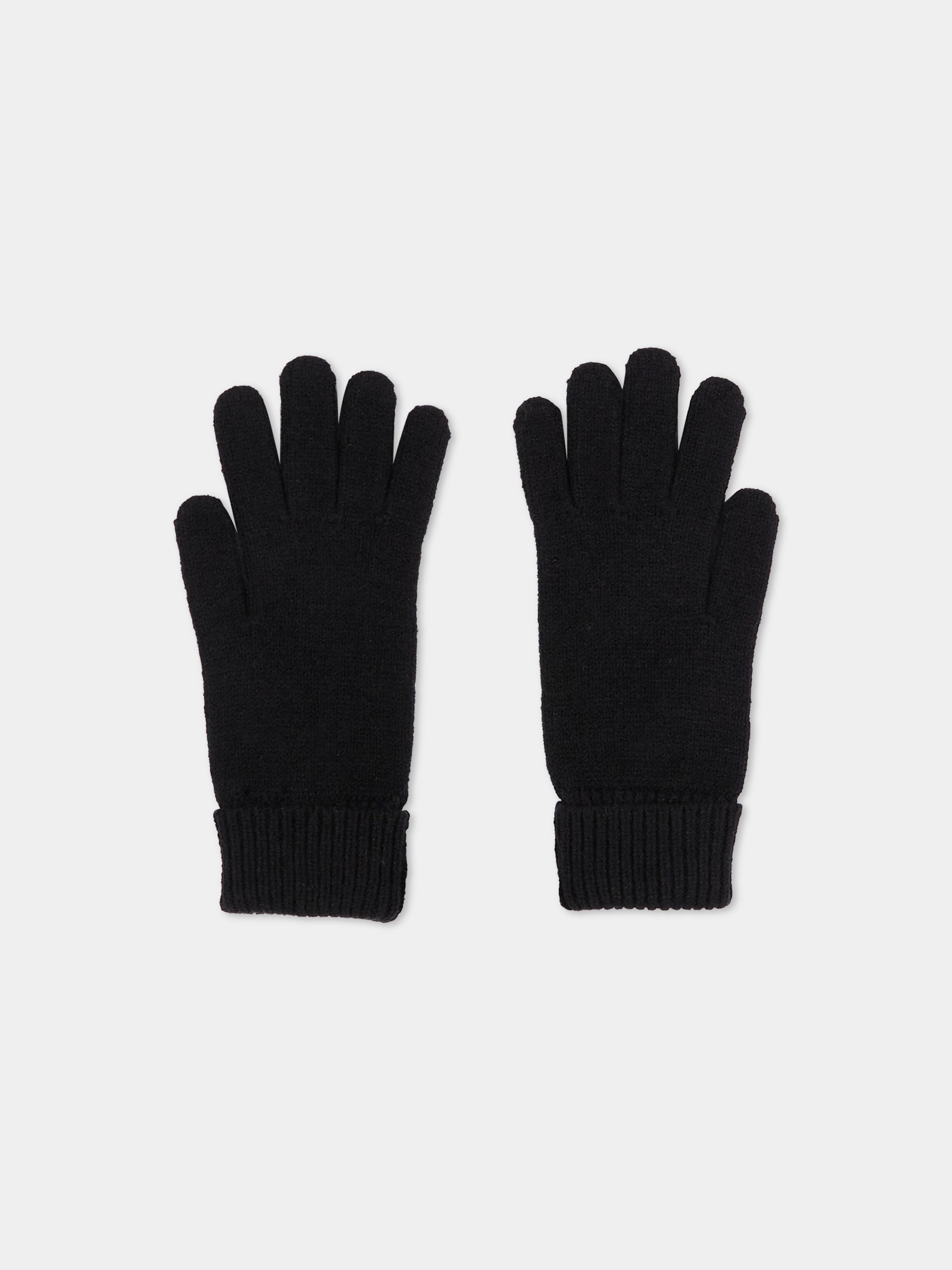 Guanti neri per bambino con logo,Boss,J52631 09B