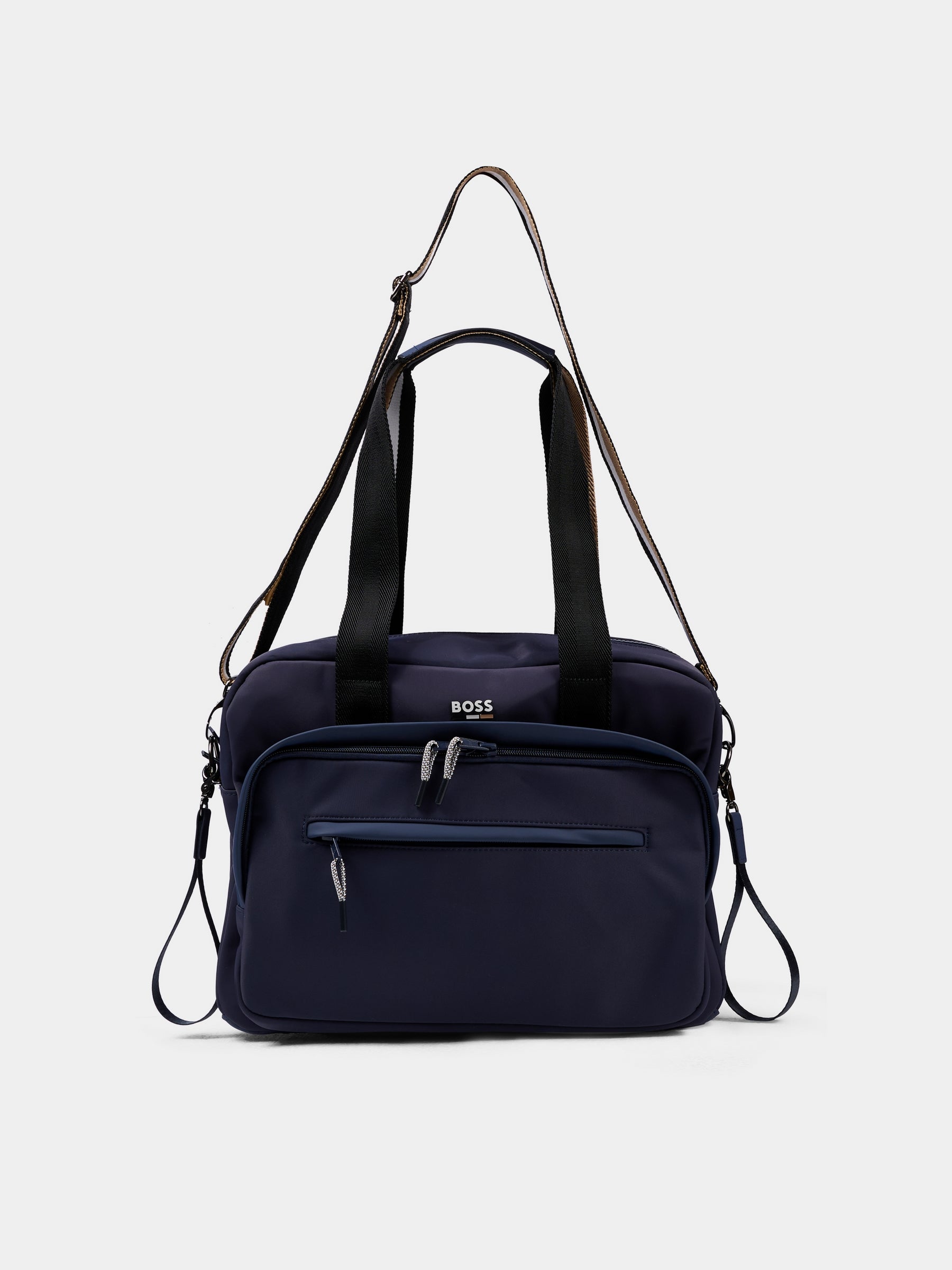 Borsa mamma blu per neonati con logo,Boss,J52708 849