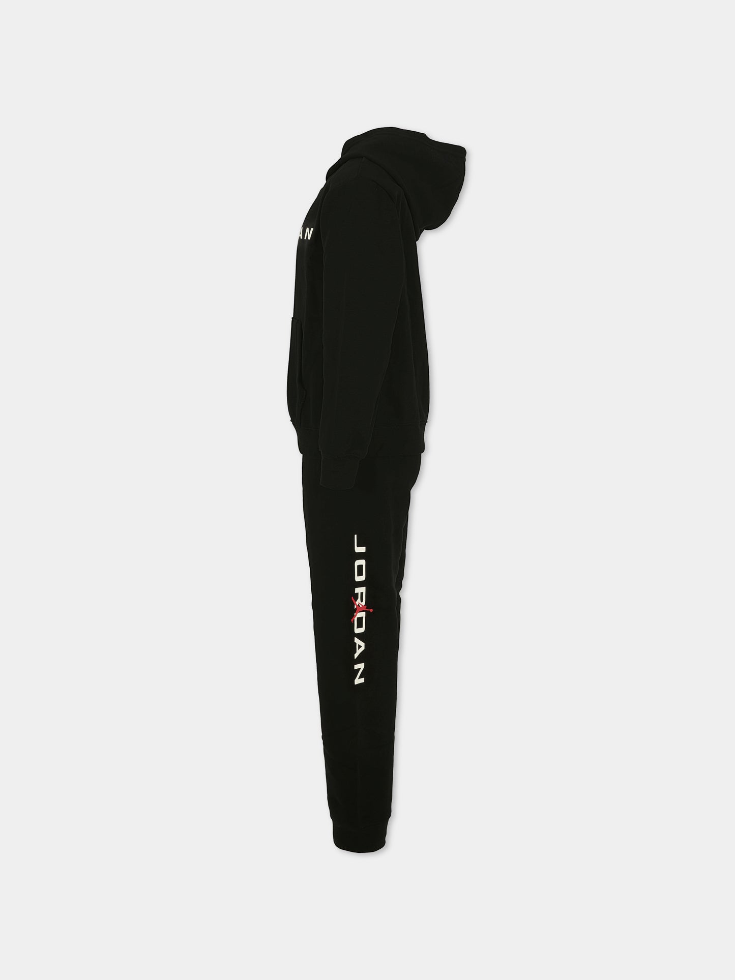 Completo nero per bambino con logo e jumpman,Jordan,85F270 023