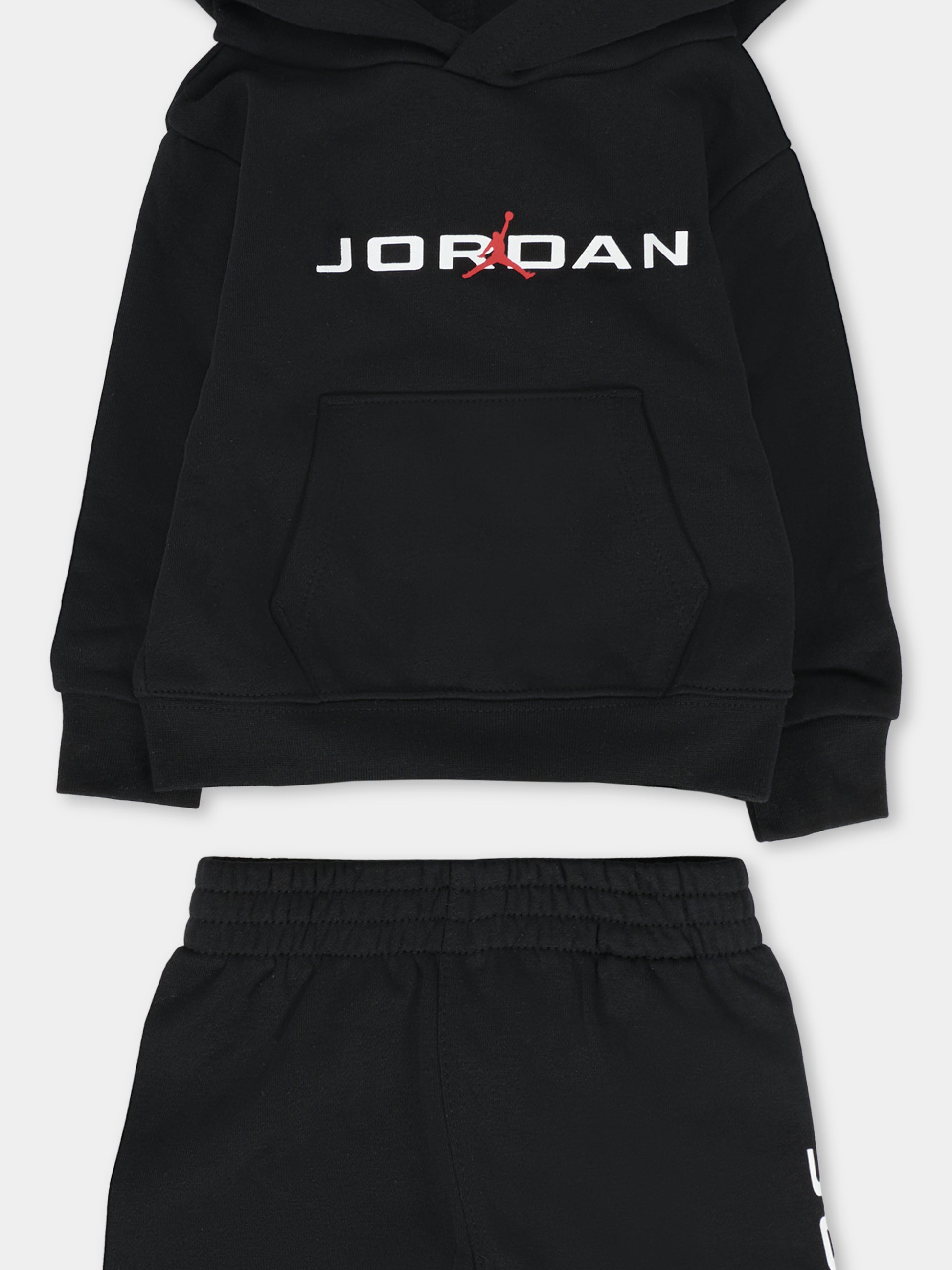 Completo nero per neonato con jumpman,Jordan,65F270 023