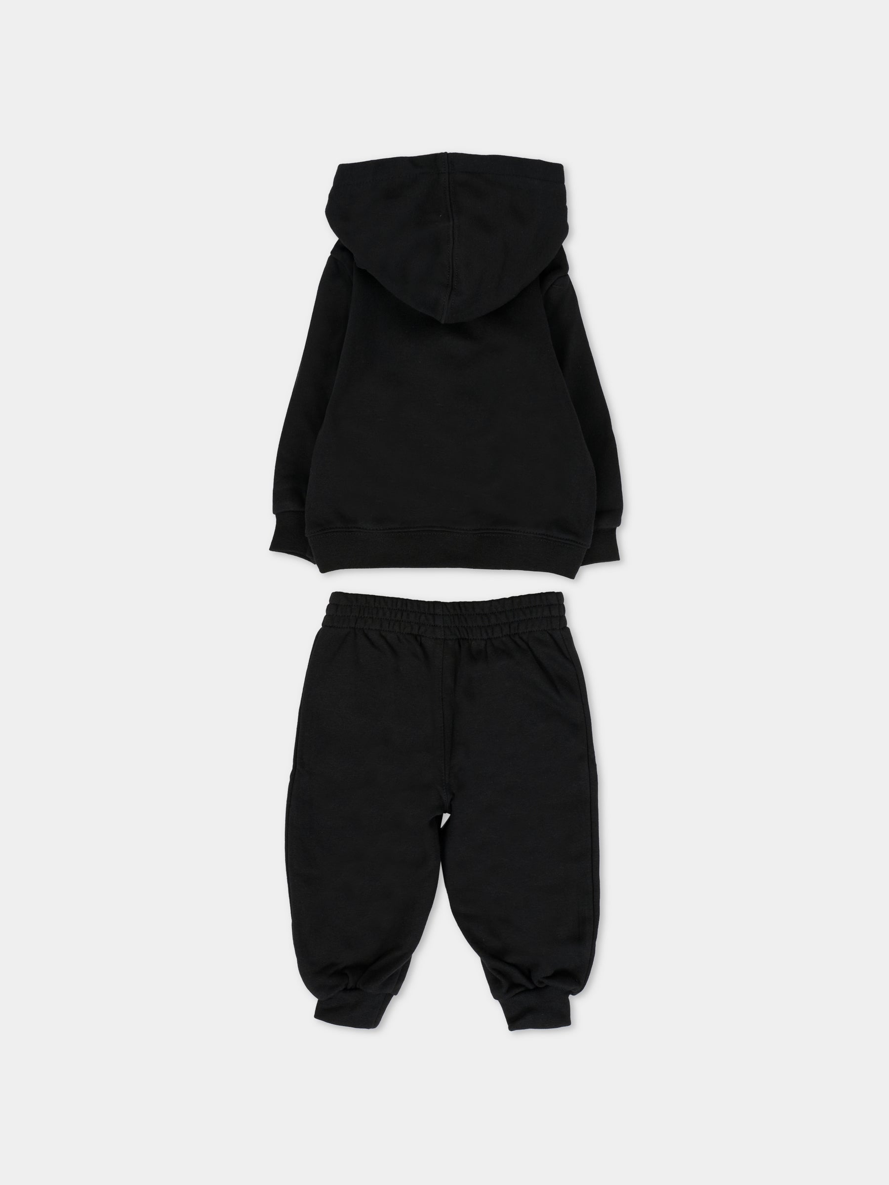 Completo nero per neonato con jumpman,Jordan,65F123 023