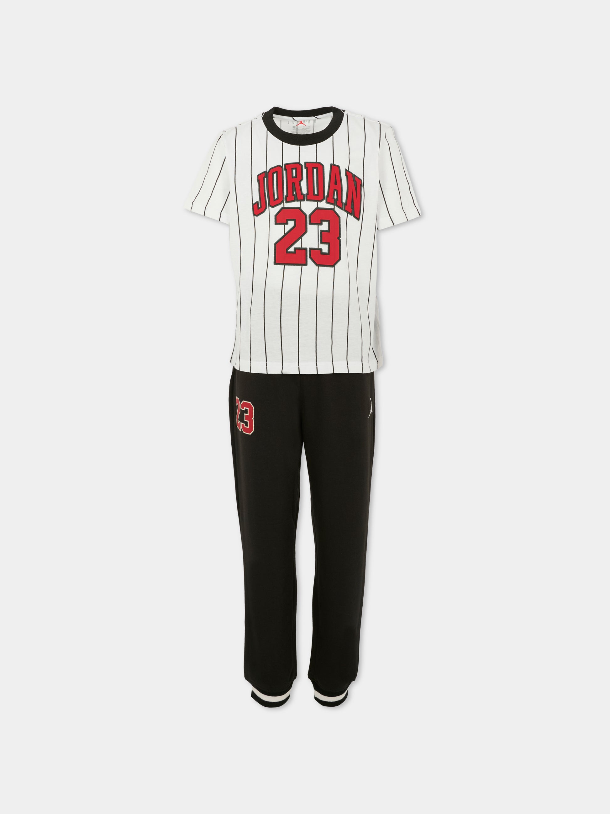 Completo nero per bambino con  logo e jumpman,Jordan,85F275 023