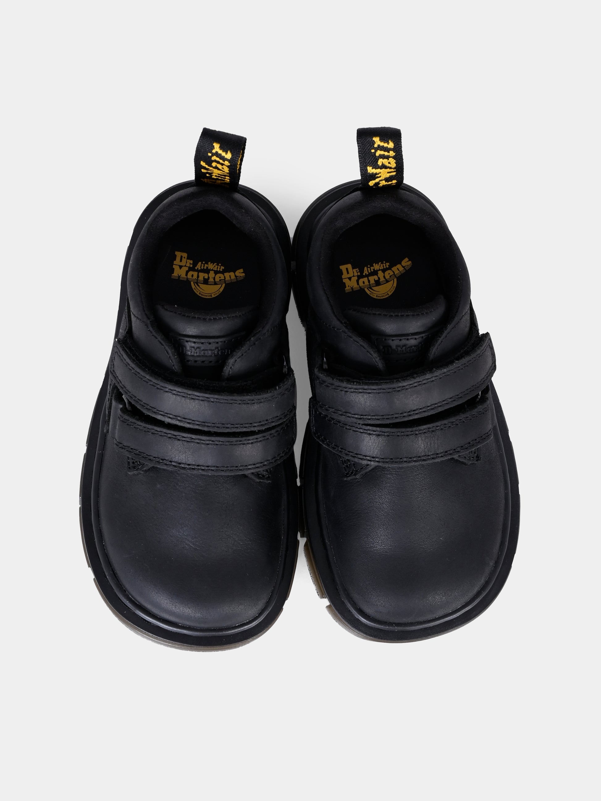 Mocassini neri Raffe T per bambino,Dr. Martens,RAFFE SHOE T 32001001 BLACK WYOMING