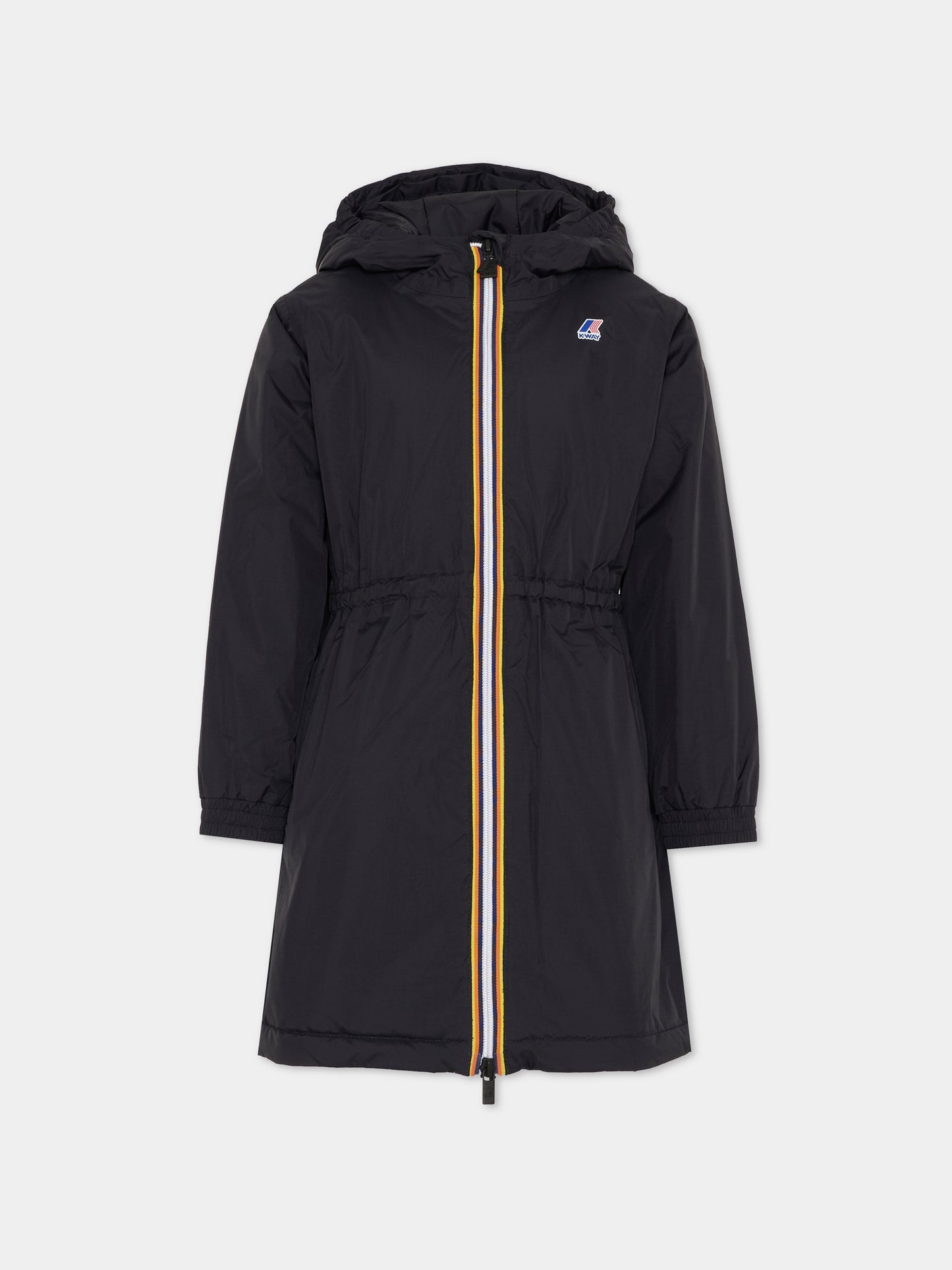 Piumino Le Vrai 4.0 Delia nero per bambina con logo,K-way,K61349W USY