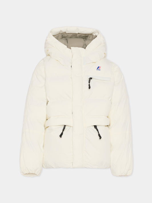 Piumino Le Vrai 4.0 Aurele bianco per bambini,K-way,K6141CW X42