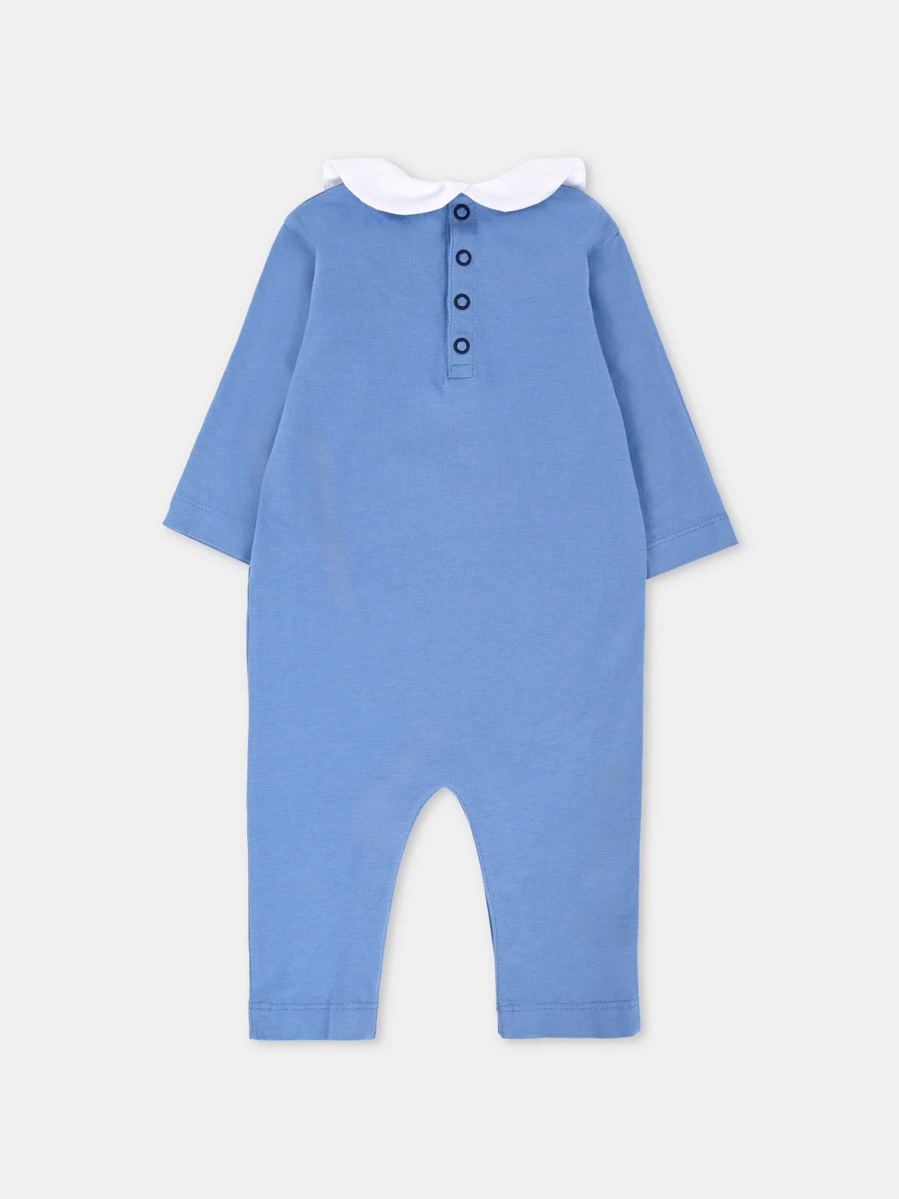 Set tutine celeste per neonato con logo,Palm Angels,PB2X01BF25JER0014203