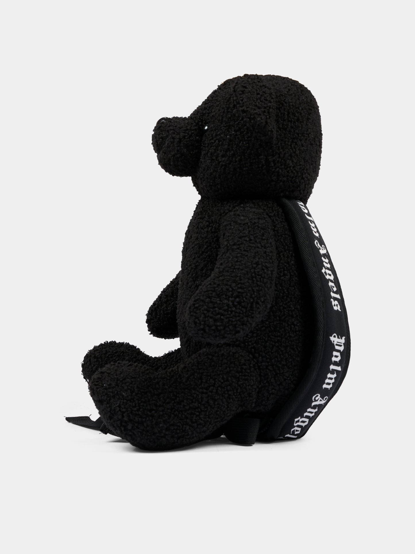 Zaino nero per bambini con orsetto,Palm Angels,PBNB001C99FAB0011003
