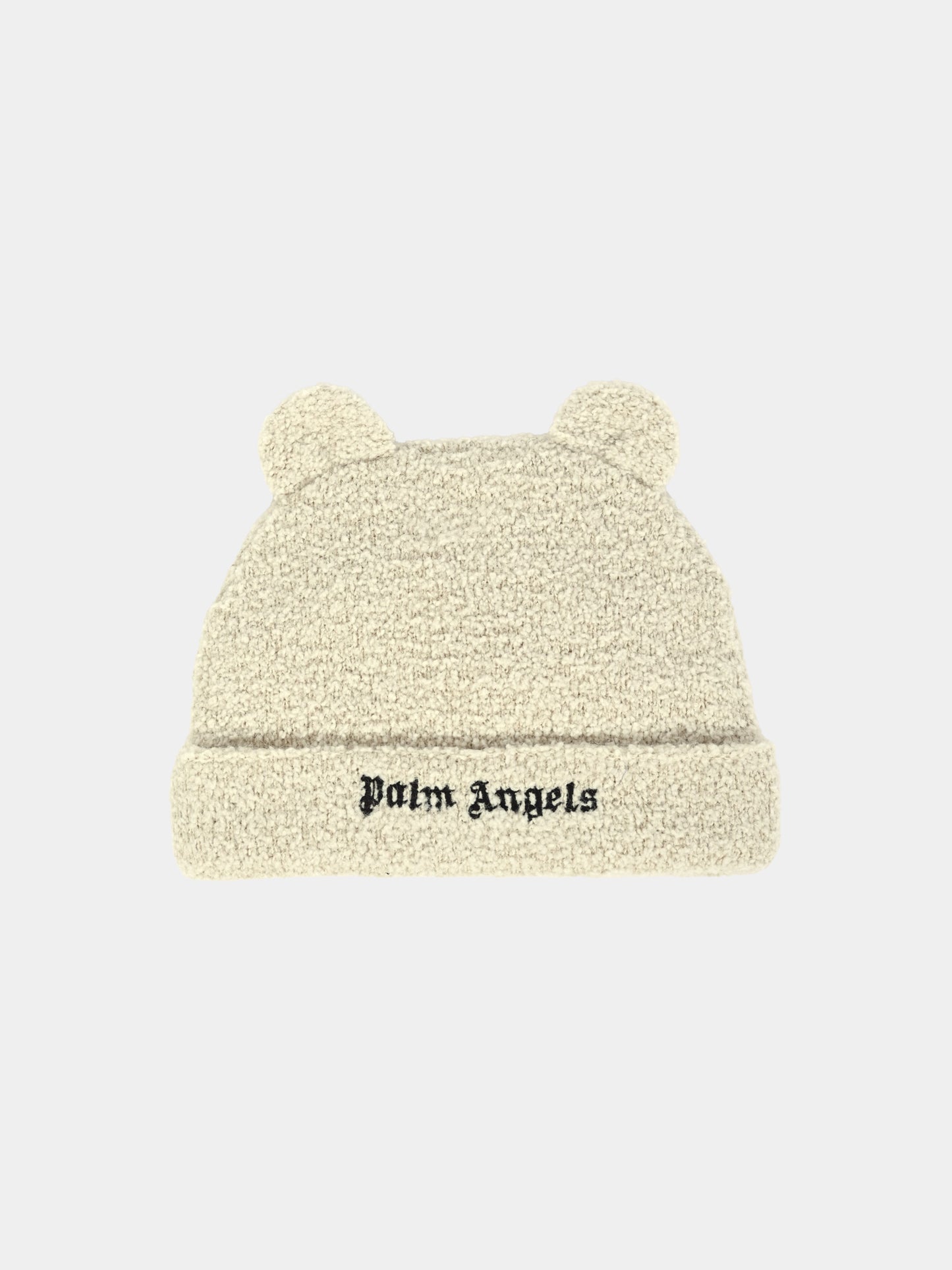 Cappello beige per neonati con logo,Palm Angels,PGXY005F25KNI0016F60