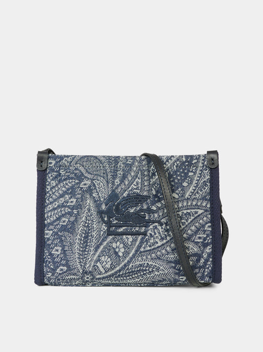 Borsa blu per bambina con Pegaso,Etro,GX0B28 D0122 620BC