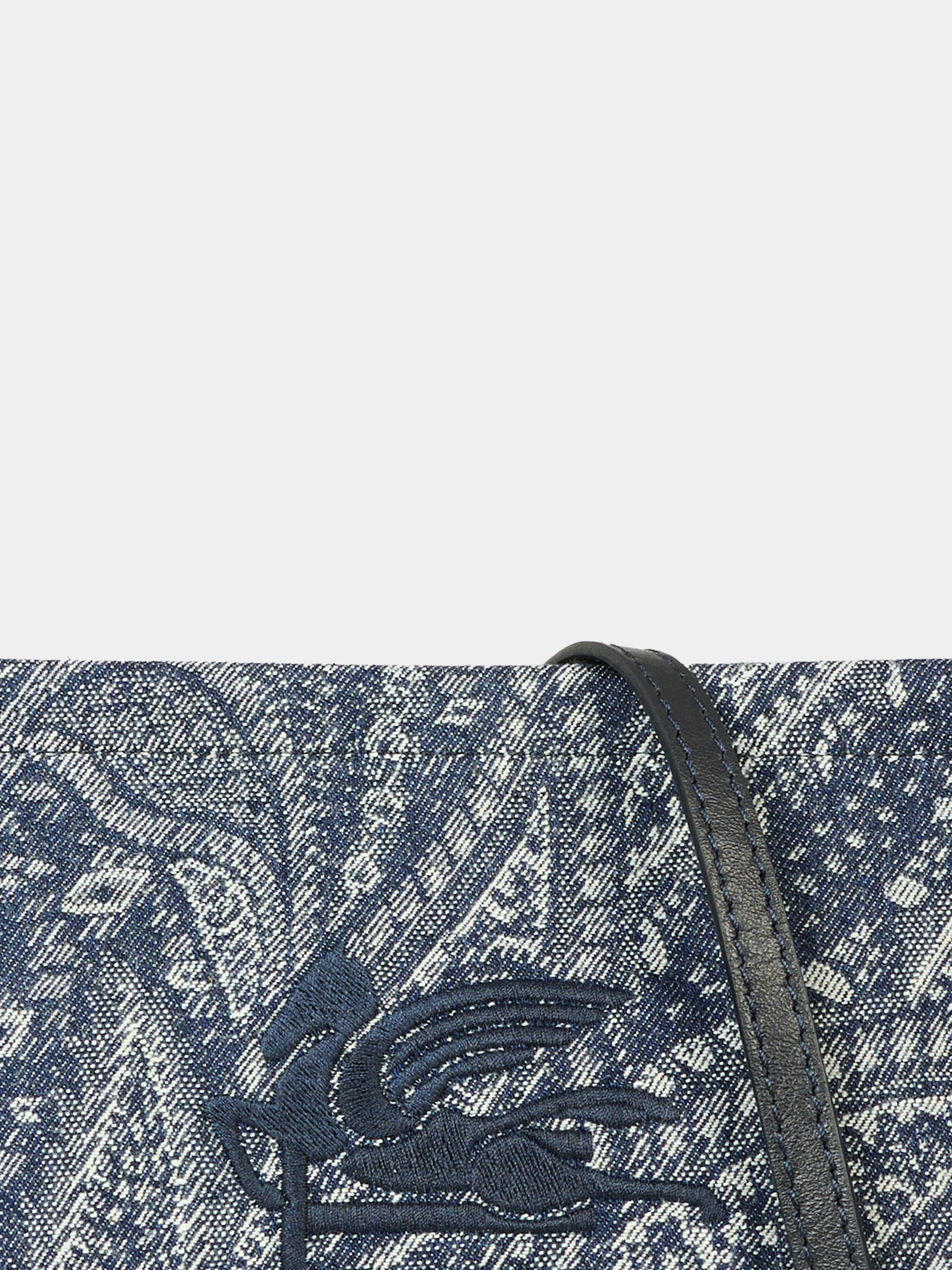 Borsa blu per bambina con Pegaso,Etro,GX0B28 D0122 620BC