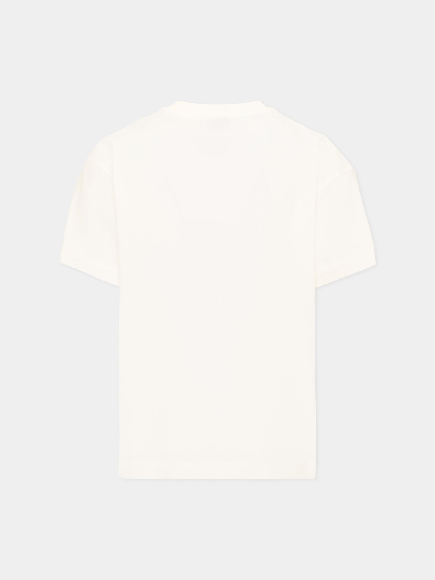 T-shirt ivoire pour enfants avec logo