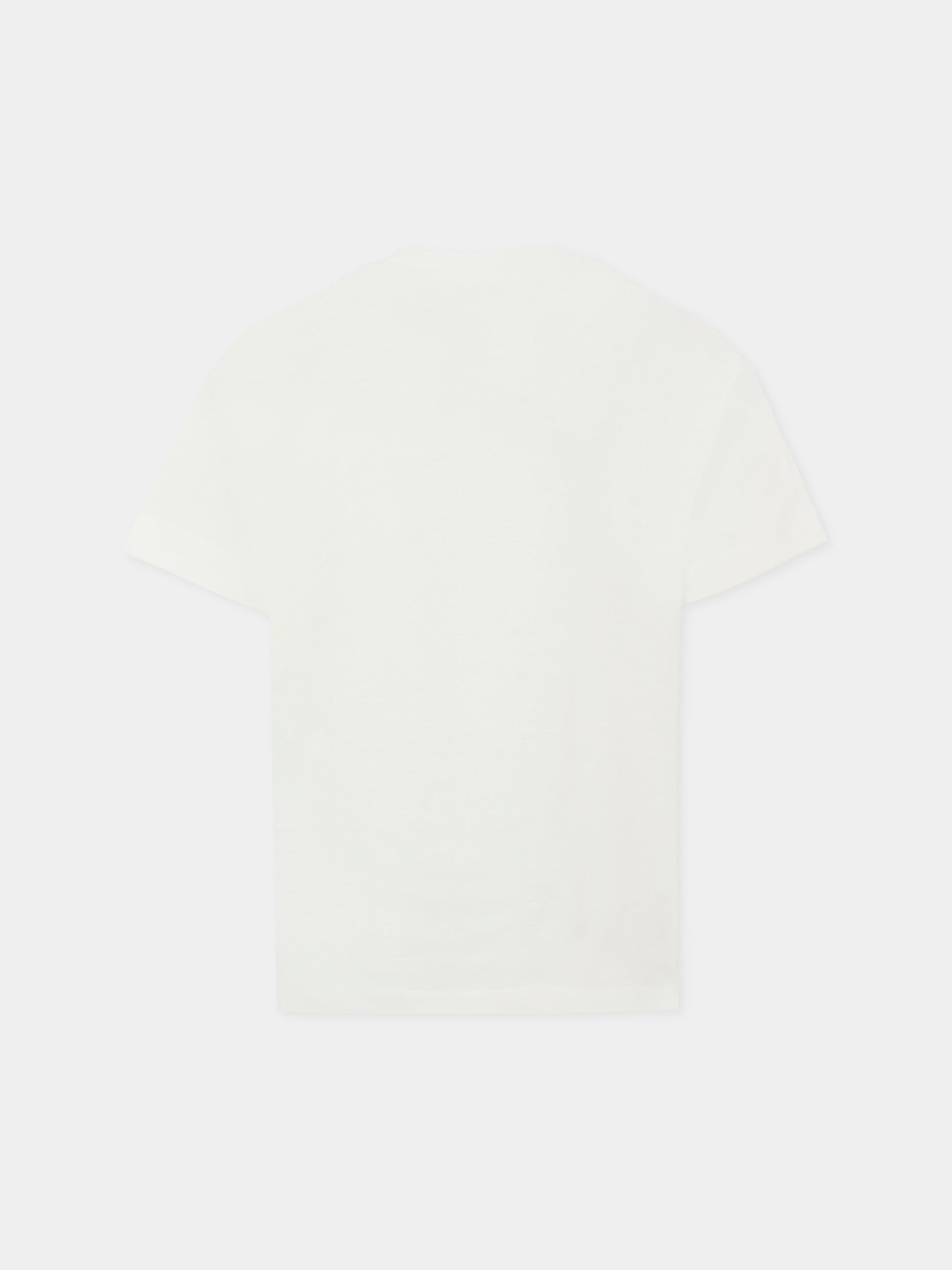 T-shirt bianca per bambino con Pegaso,Etro,GX8Q11 Z3186 101