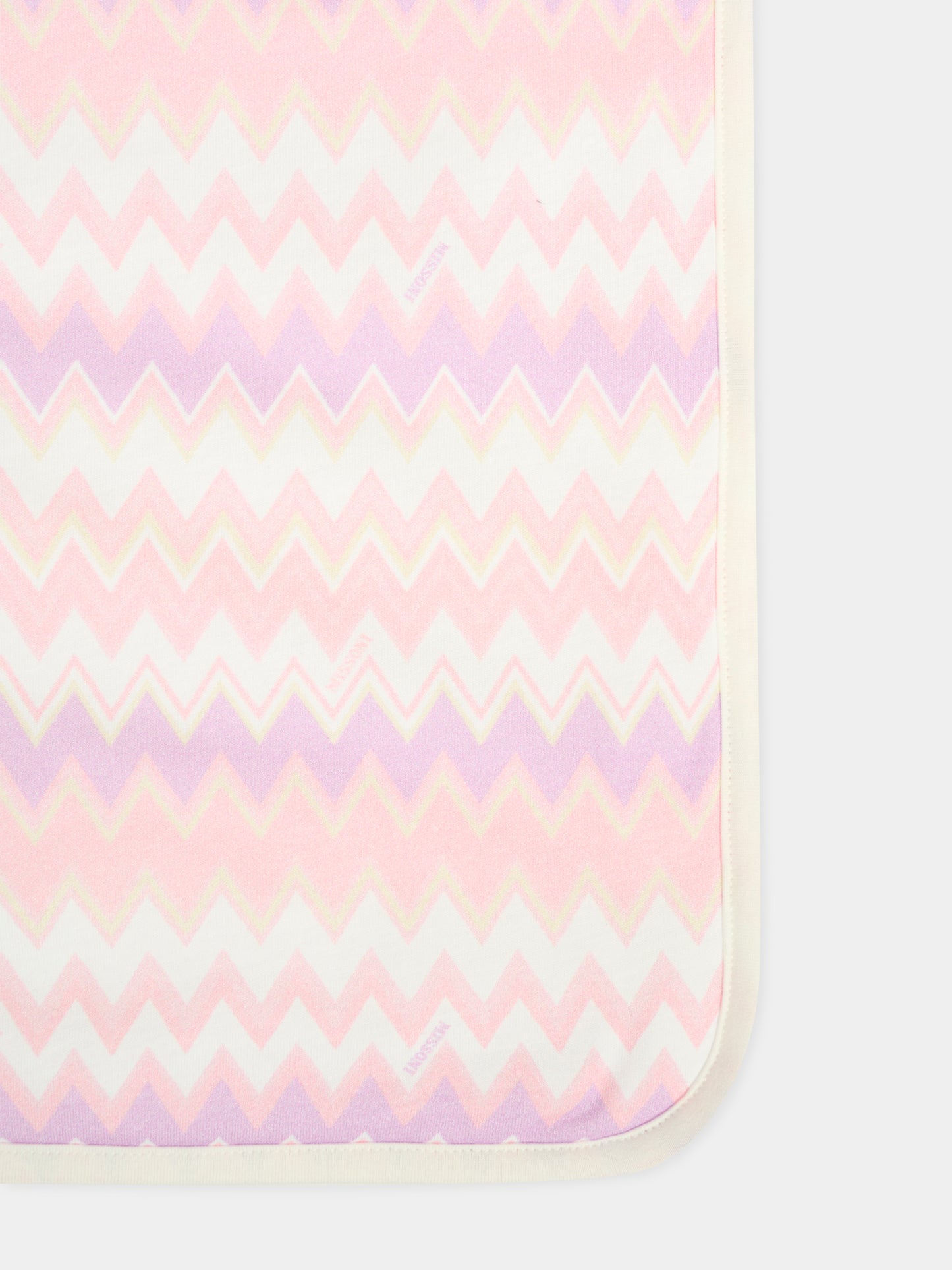 Coperta rosa per neonata con motivo chevron,Missoni,MX0050-J0518 100RS