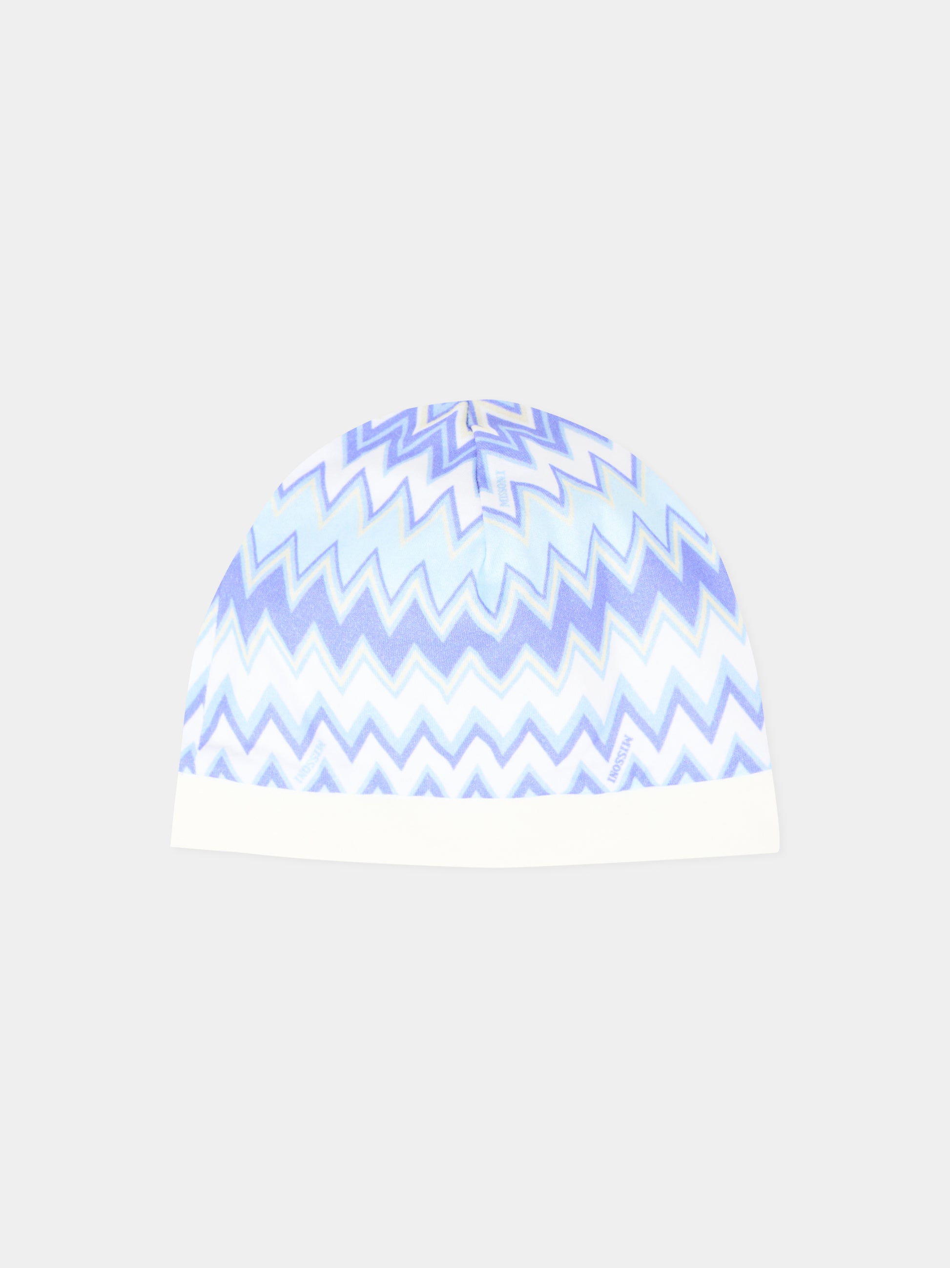 Set tutina blu per neonato con motivo chevron,Missoni,MXB520-J0518 100CE