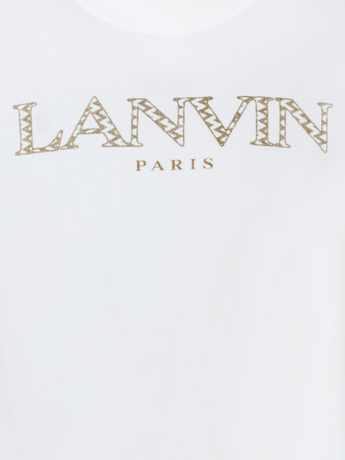 T-shirt bianca per bambina con logo,Lanvin Petite,N30253 117